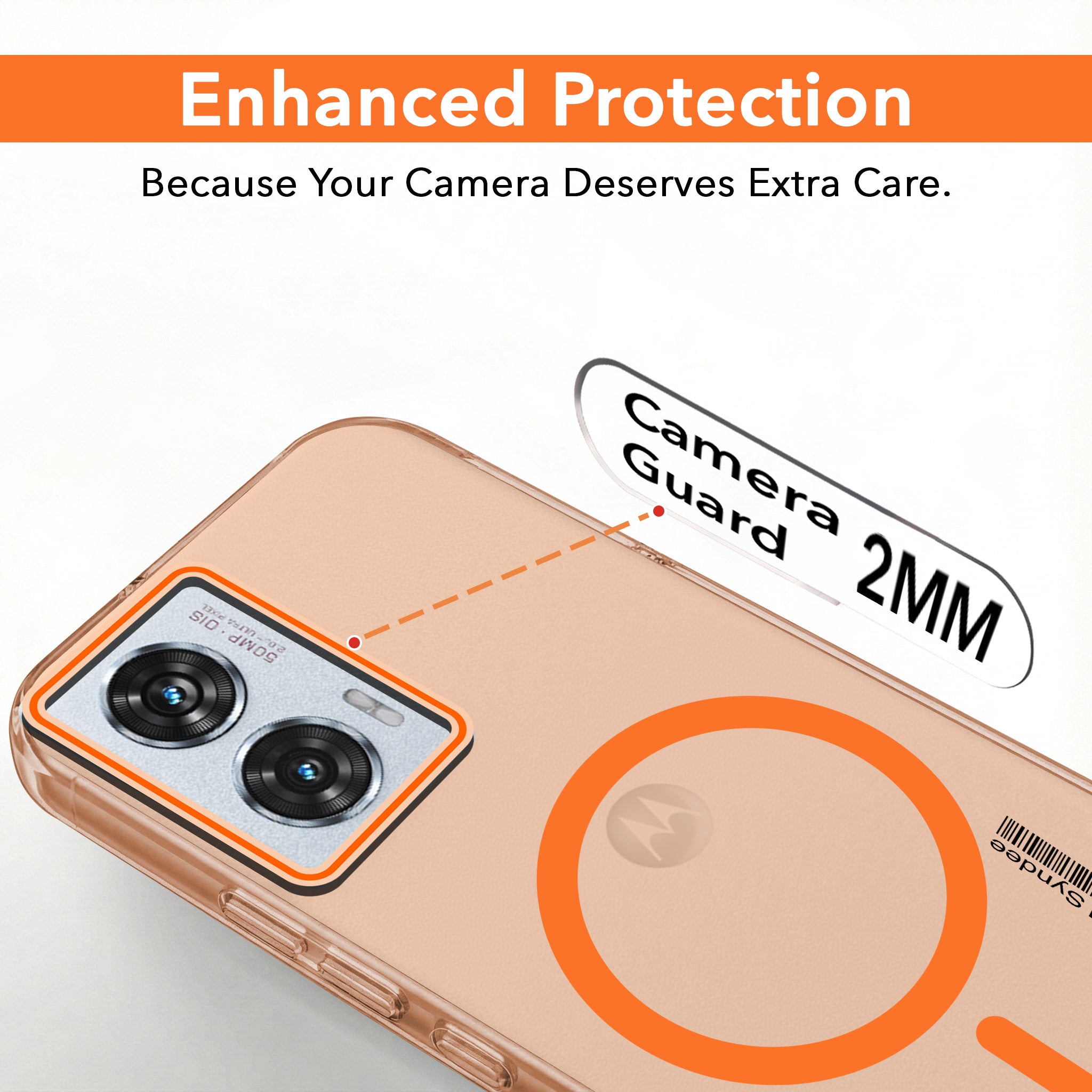 For Motorola Moto Edge 50 Fusion Back Cover Case (Soft Touch | Camera Bump Protection | MagSafe Compatible | Matte Finish)