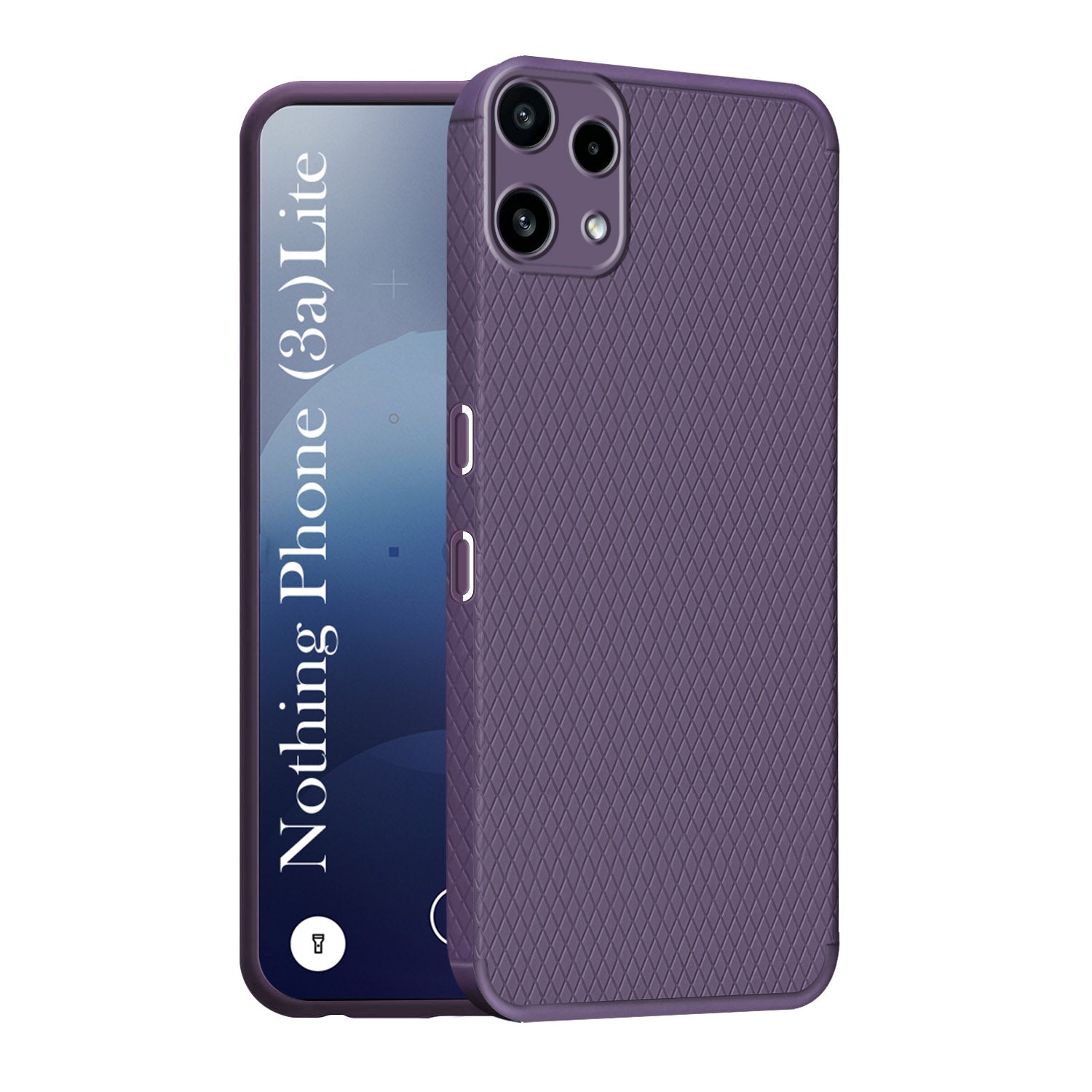 For Nothing Phone 3A Lite Back Cover Case Liquid Silicone (Camera Protection | Side Grip Texture | Soft and Flexible)