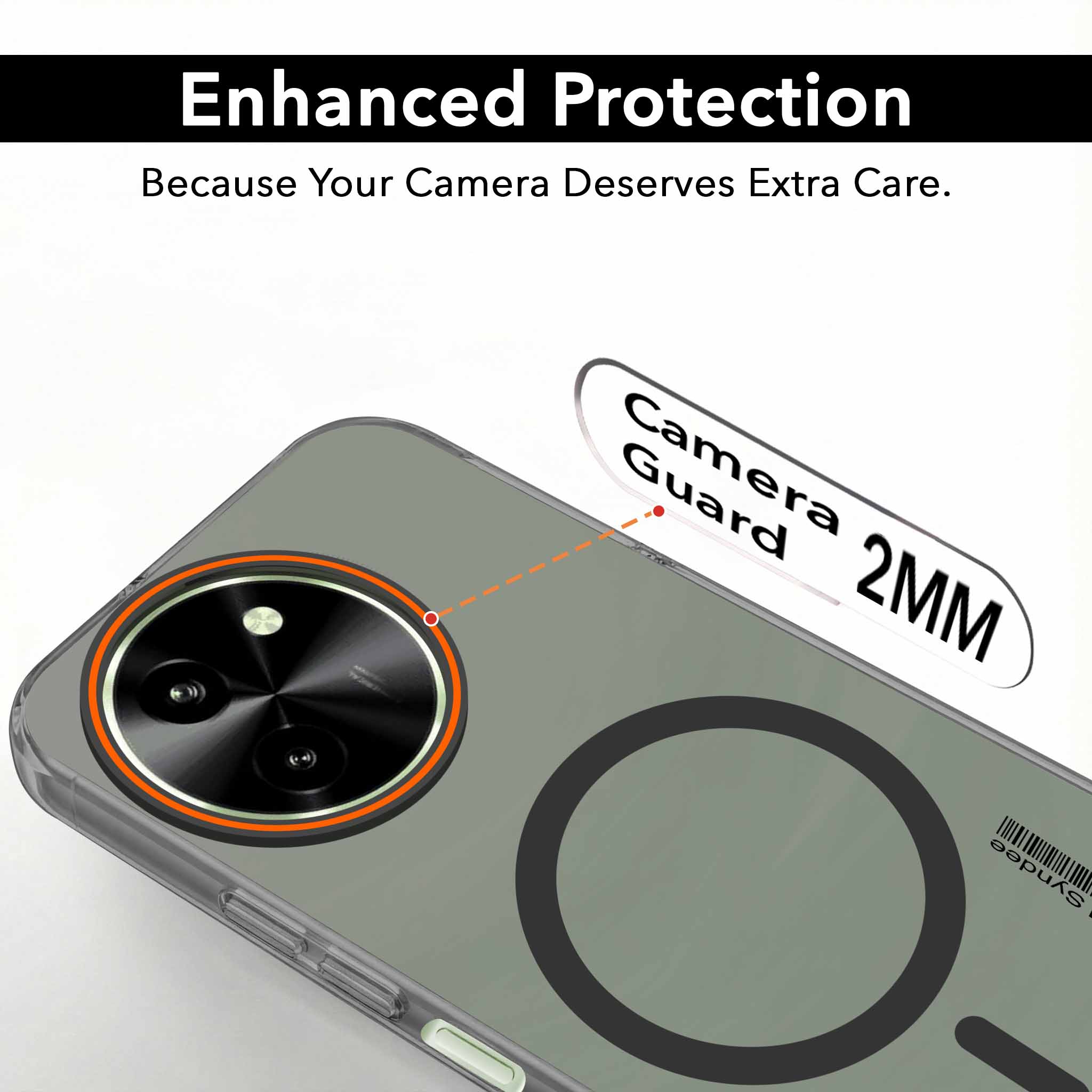For Vivo T3x 5G Back Cover Case (Soft Touch | Camera Bump Protection | MagSafe Compatible | Matte Finish)