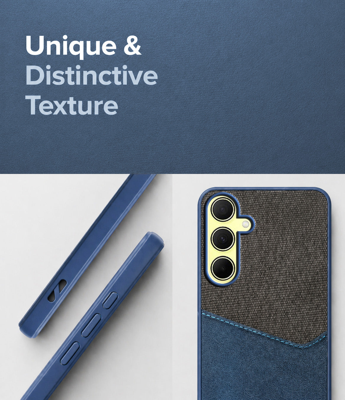 For Samsung Galaxy A35 Back Cover Case (Dual PU Leather Stitch | Professional Minimalist | Soft and Flexible)