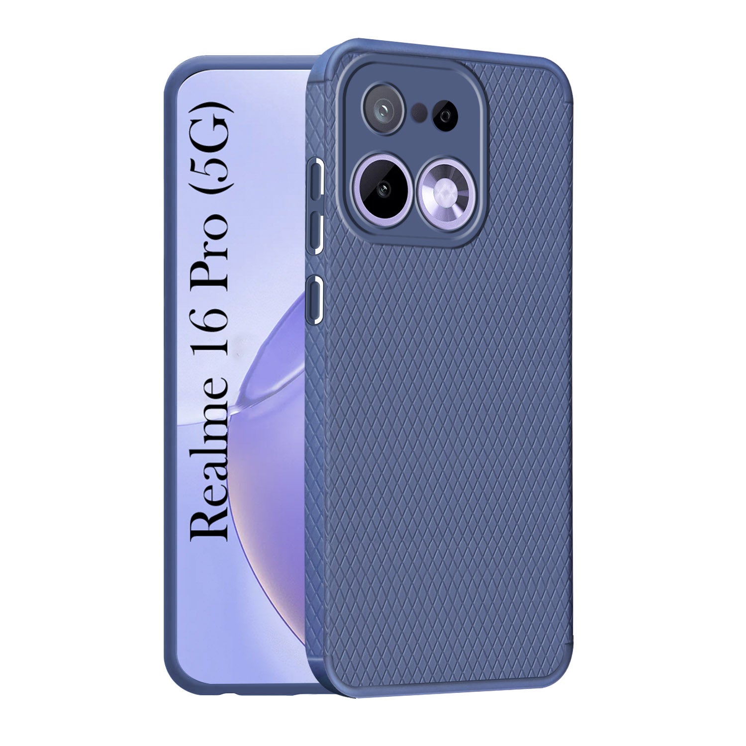 For Realme 16 Pro Back Cover Case Liquid Silicone (Camera Protection | Side Grip Texture | Soft and Flexible)