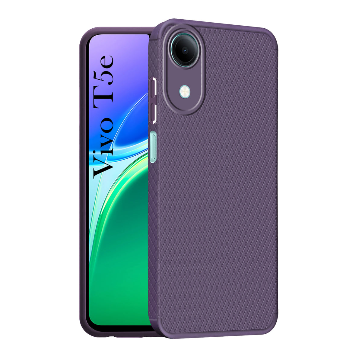 For Vivo T5e 4G Back Cover Case Liquid Silicone (Camera Protection | Side Grip Texture | Soft and Flexible)