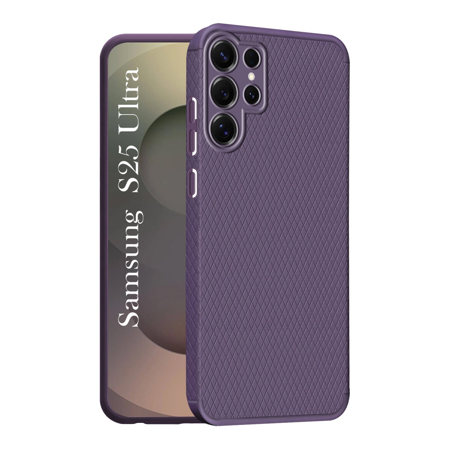 For Samsung Galaxy S25 Ultra Back Cover Case (Liquid Silicone | Side Grip | Camera Protection)