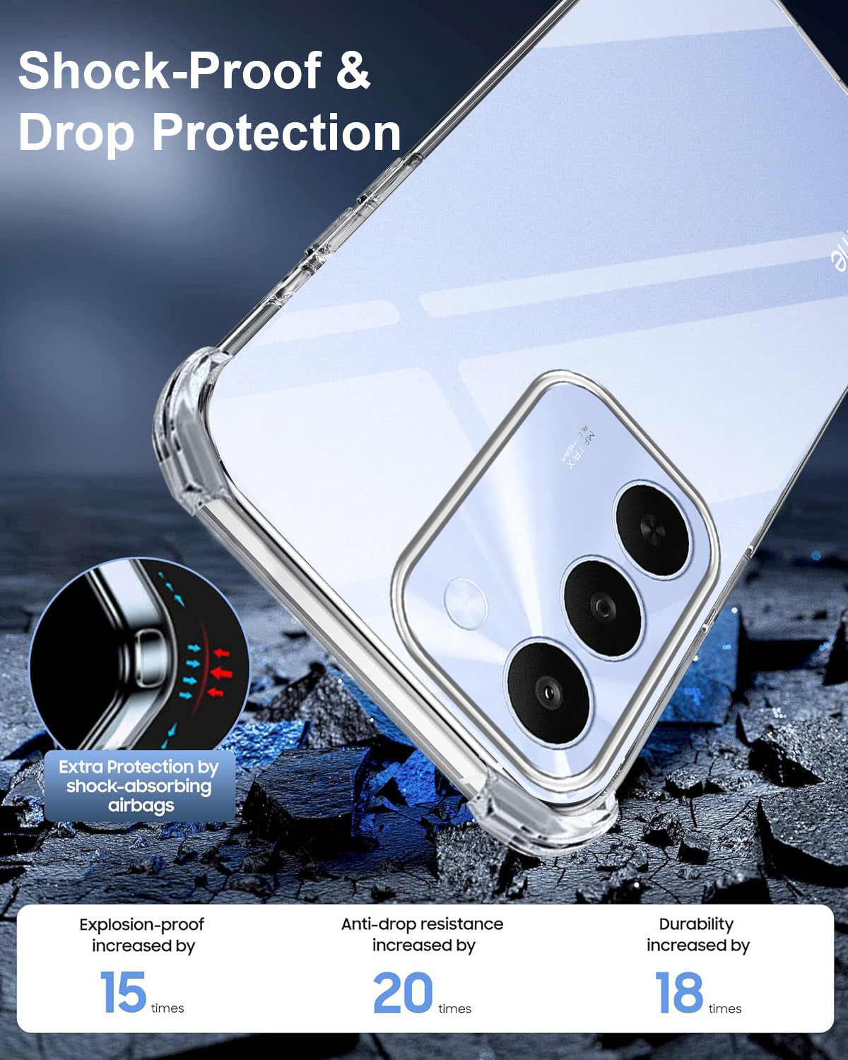 For Realme C83 5G Back Cover Shockproof Crystal-Clear (Drop & Camera Protection | Hard Polycarbonate)