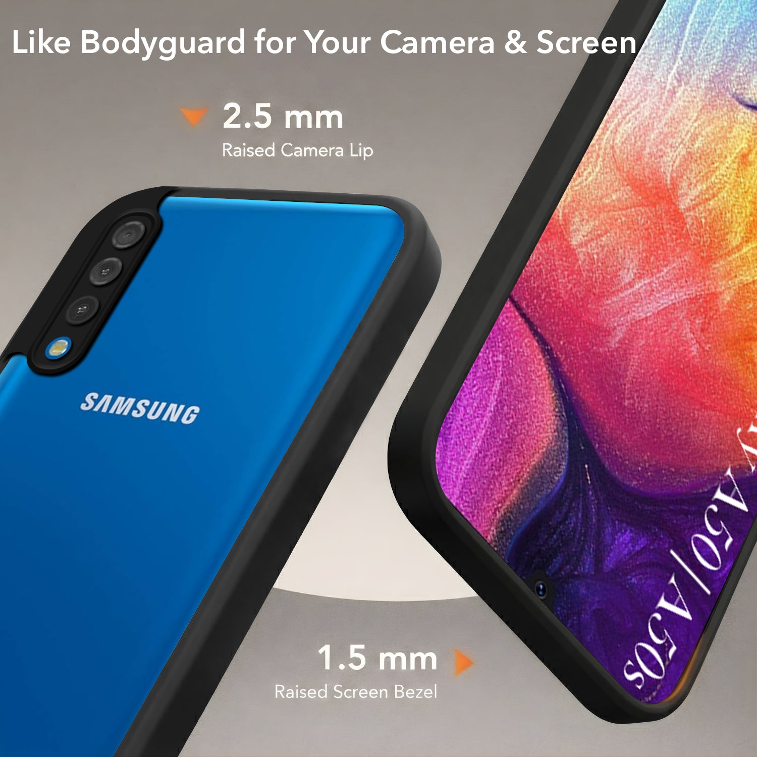 For Samsung Galaxy A50 | Galaxy A50s Back Cover Case (Built-in Stand | Lifetime Anti Yellow | Kickstand Shockproof | Camera Protection | MagSafe Compatible)