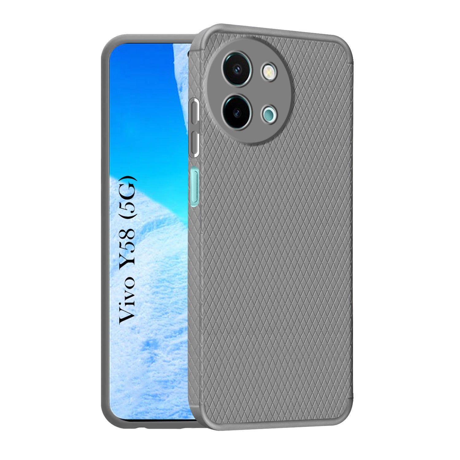 For Vivo Y58 5G Back Cover Case (Liquid Silicone | Side Grip | Camera Protection)
