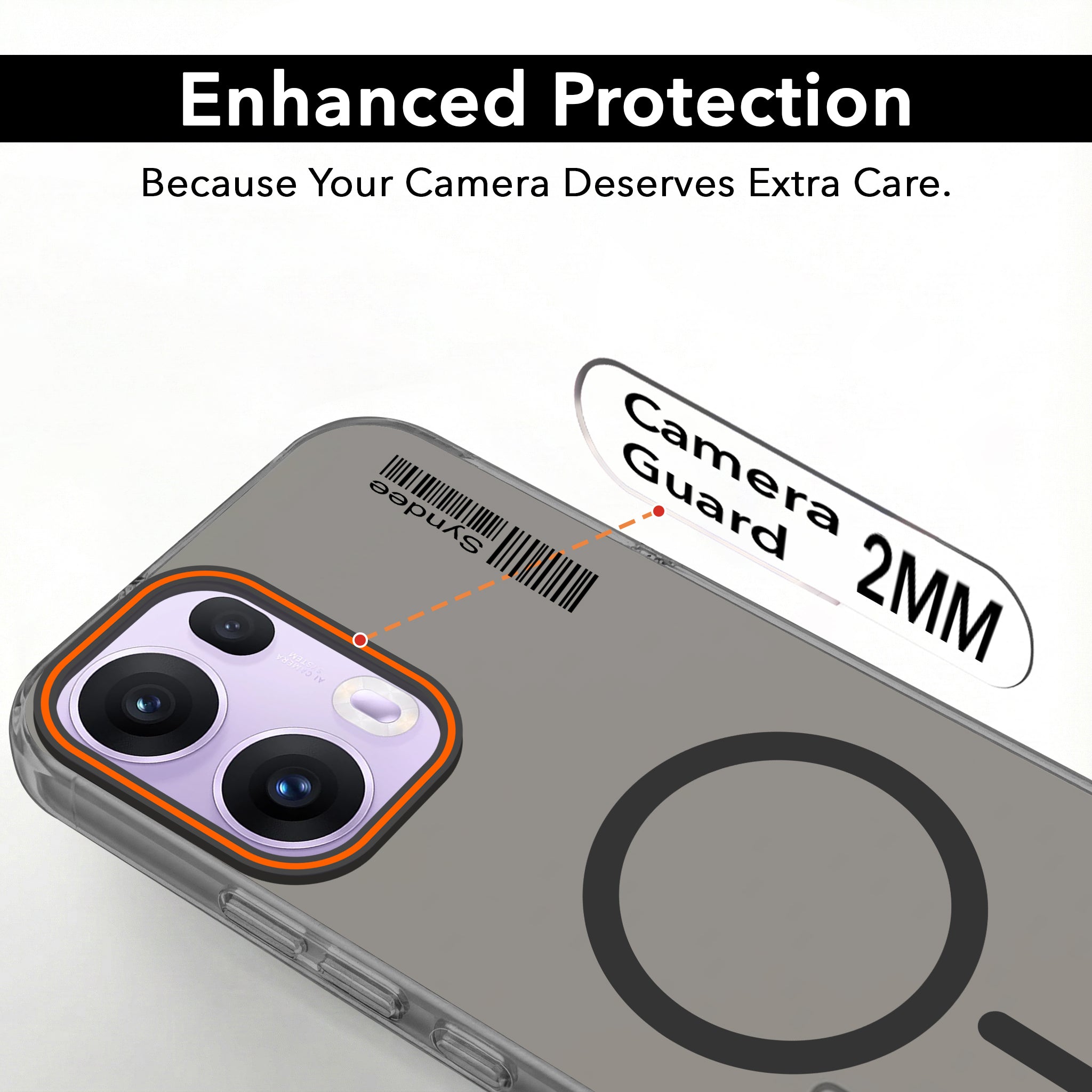 For Oppo Reno 13 Pro 5G | Oppo Reno 13 Pro 5G Back Cover Case (Soft Touch | Camera Bump Protection | MagSafe Compatible | Matte Finish)