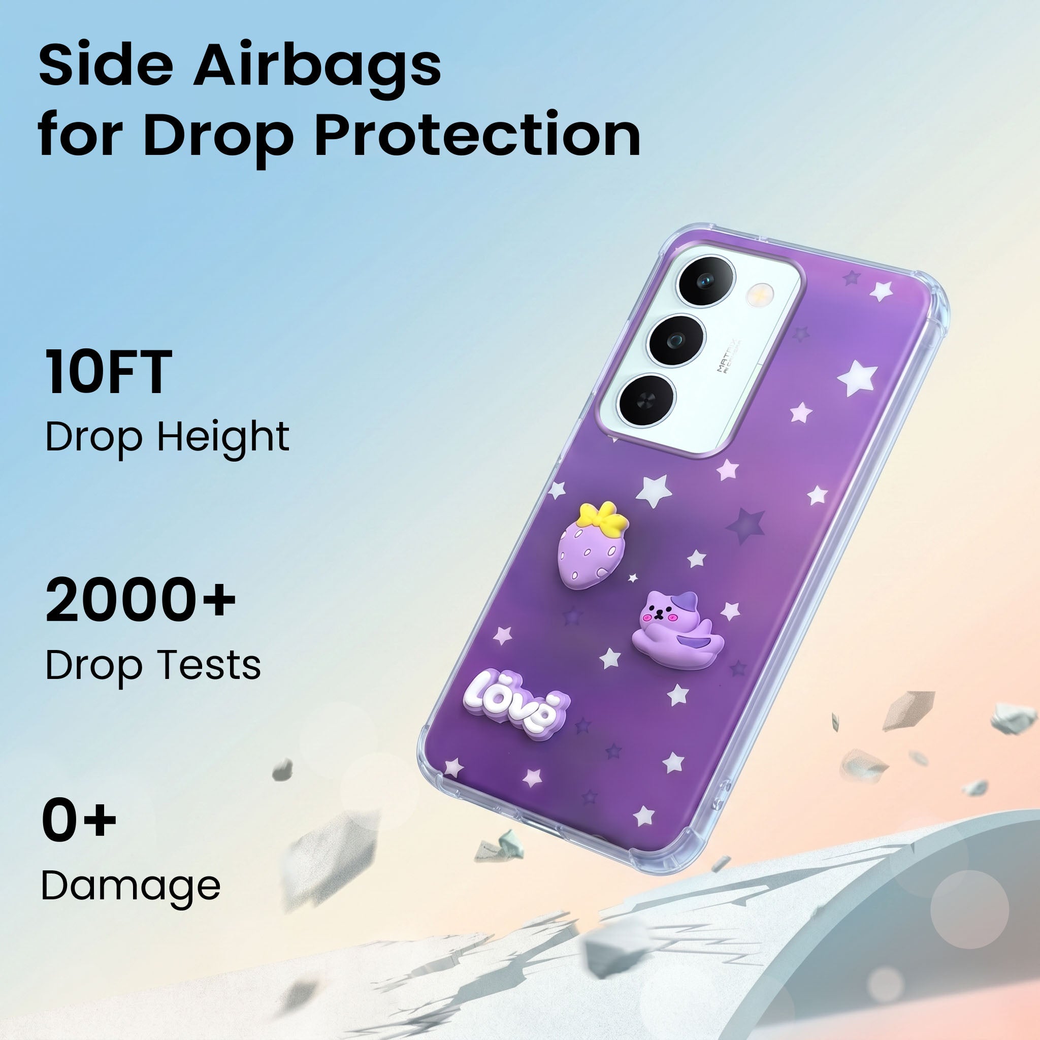 For Realme P4 Lite 5G | Realme Narzo 100 Lite 5G Back Cover Case (3D Cute Cartoons | Hard Back Side Soft | Matte Premium Finish | HD Printing)