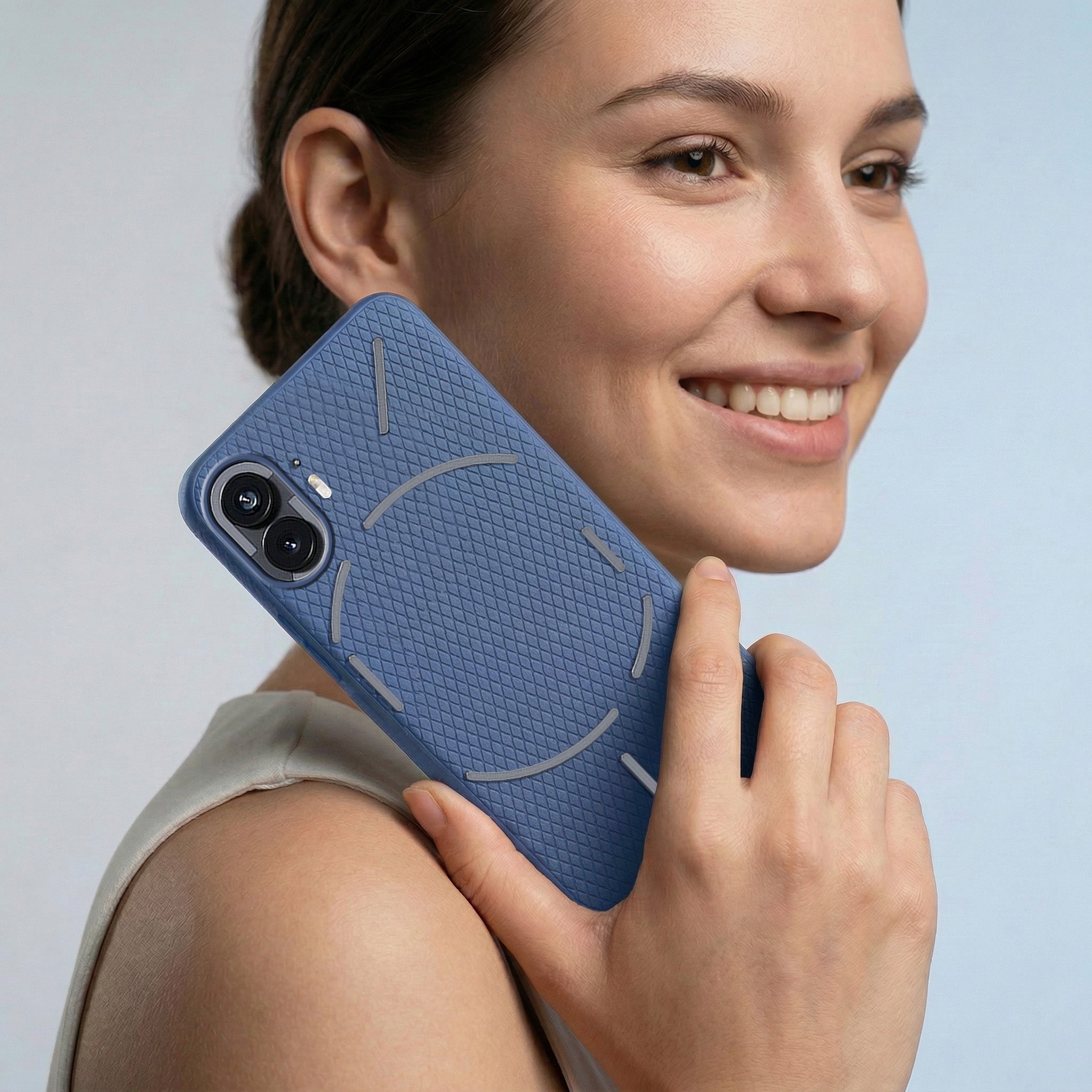 For Nothing Phone 2 Combo with Back Cover and 9H Tempered Glass (Liquid Silicone | Camera Protection | Oleophobic Coating Screen Glass)