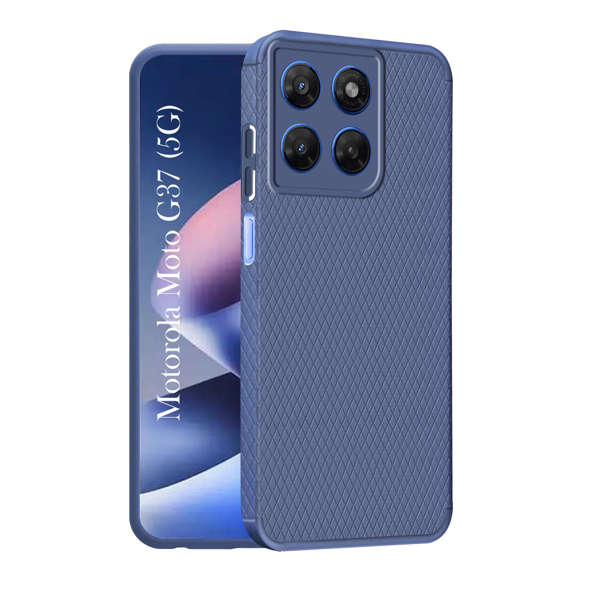 For Motorola Moto G37 Back Cover Case Liquid Silicone (Camera Protection | Side Grip Texture | Soft and Flexible)