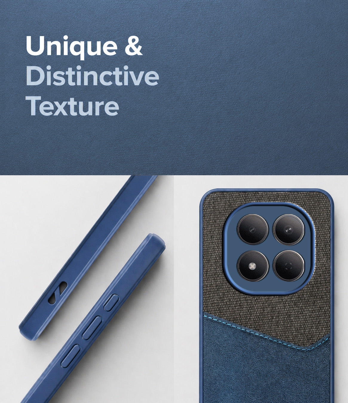 For Xiaomi Redmi Note 15 Pro 5G Back Cover Case (Dual PU Leather Stitch | Professional Minimalist | Soft and Flexible)