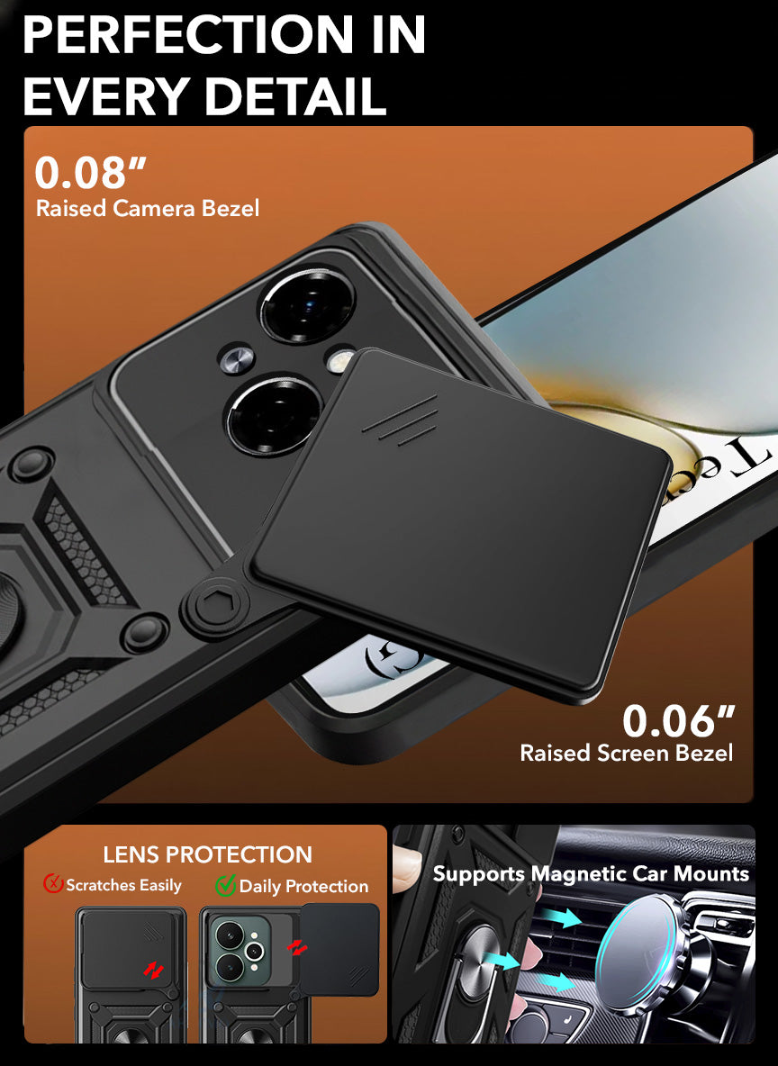 For Tecno Pop 9 4G Back Case Cover (Hybrid Dual Armor Polycarbonate)