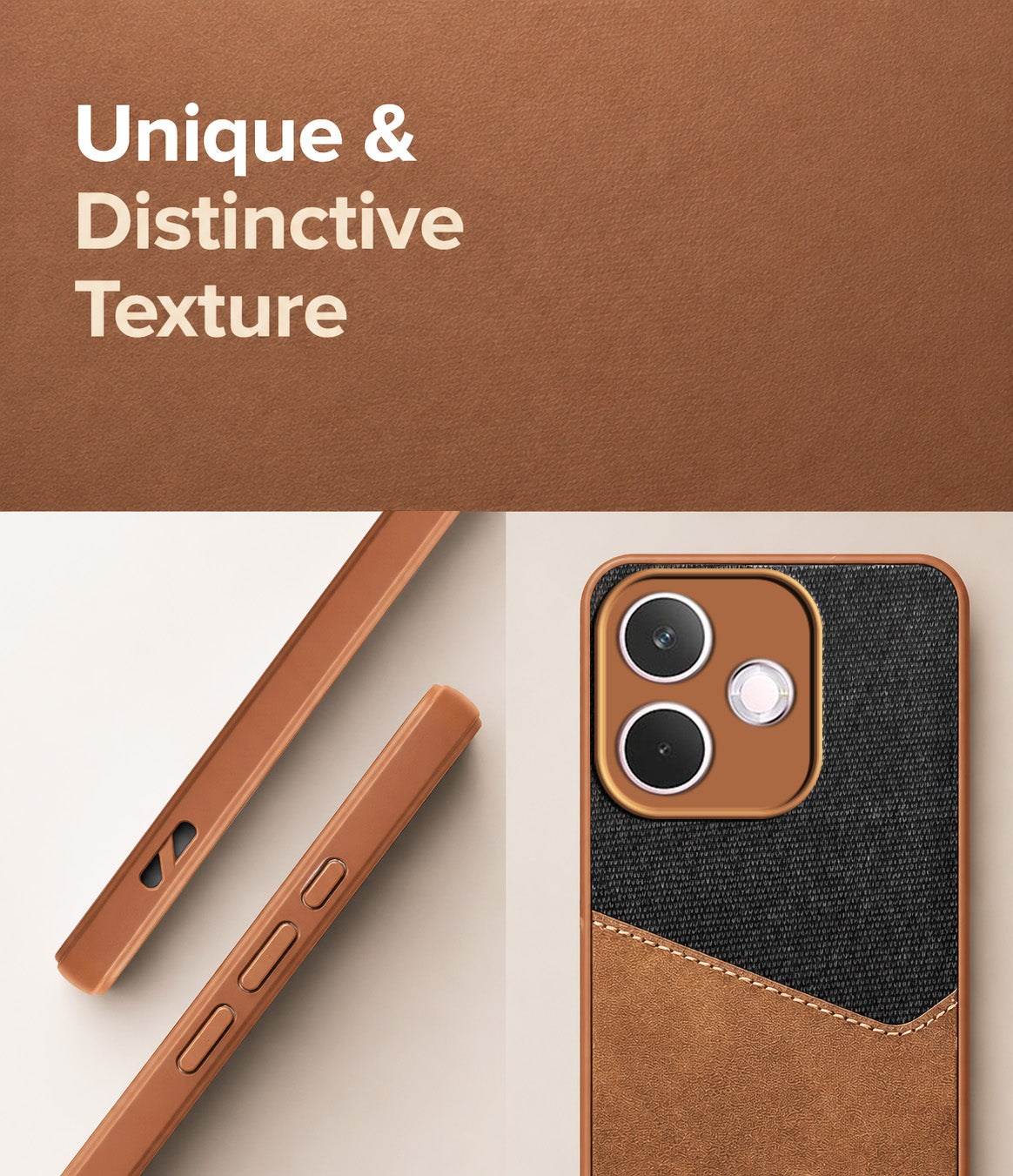 For Oppo A5 Pro Back Cover Case (Dual PU Leather Stitch | Professional Minimalist | Soft and Flexible)