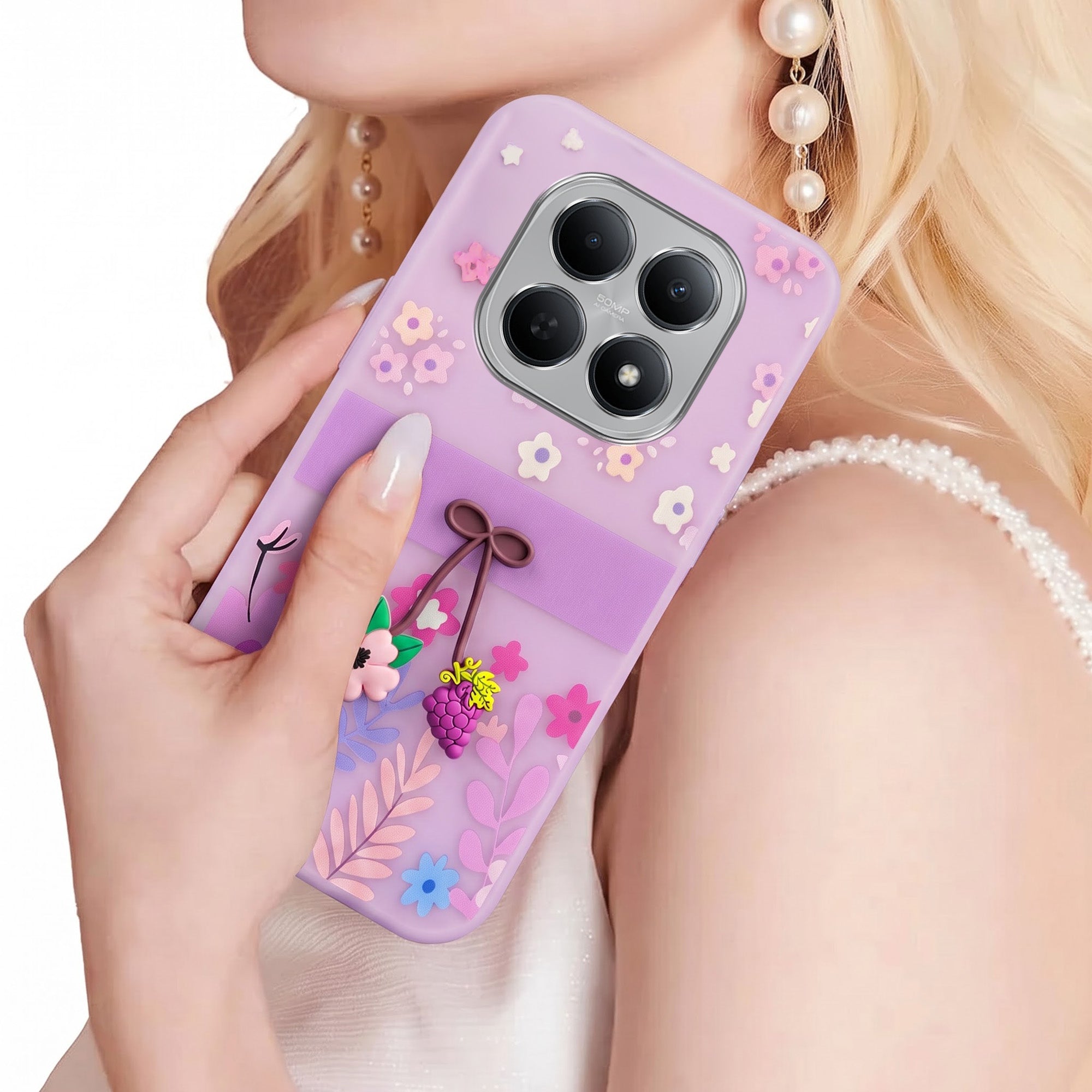 For Poco M8 5G Back Cover Case (3D Cute Cartoons | Hard Back Side Soft | Matte Premium Finish | HD Printing)