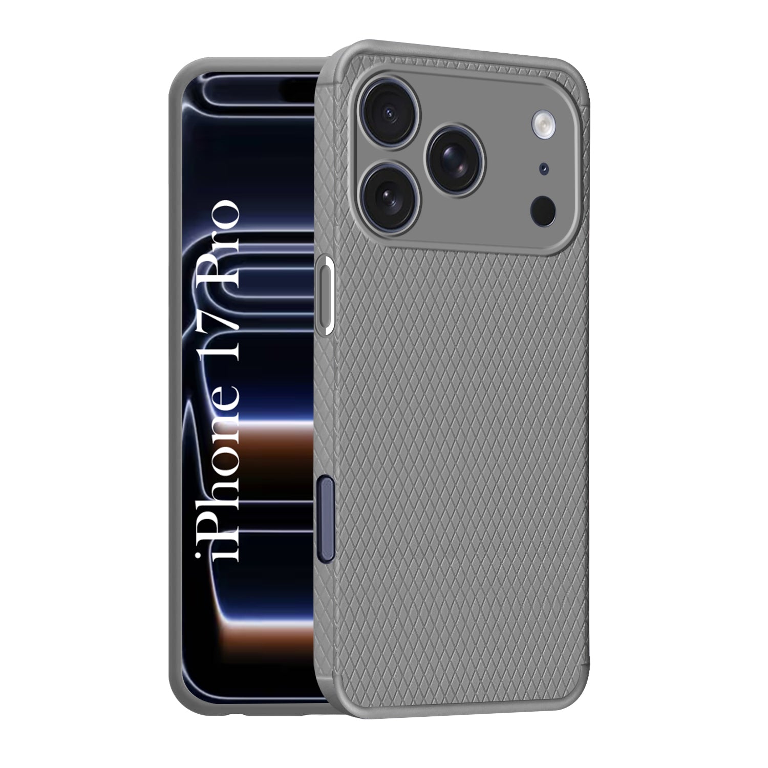 For Apple iPhone 17 Pro Back Cover Case(Camera Protection | Side Grip Texture | Soft and Flexible)