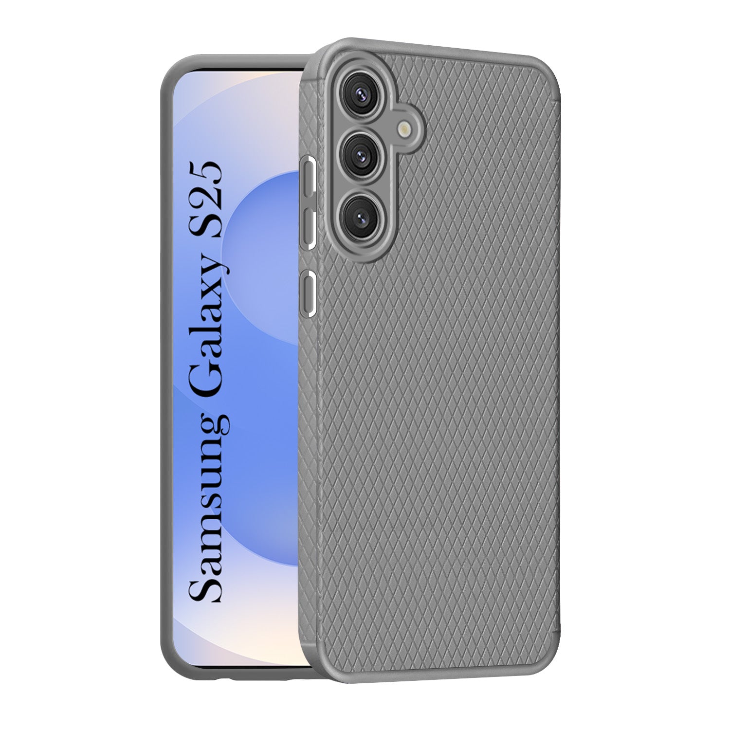 For Samsung Galaxy S25 Back Cover Case (Liquid Silicone | Side Grip | Camera Protection)