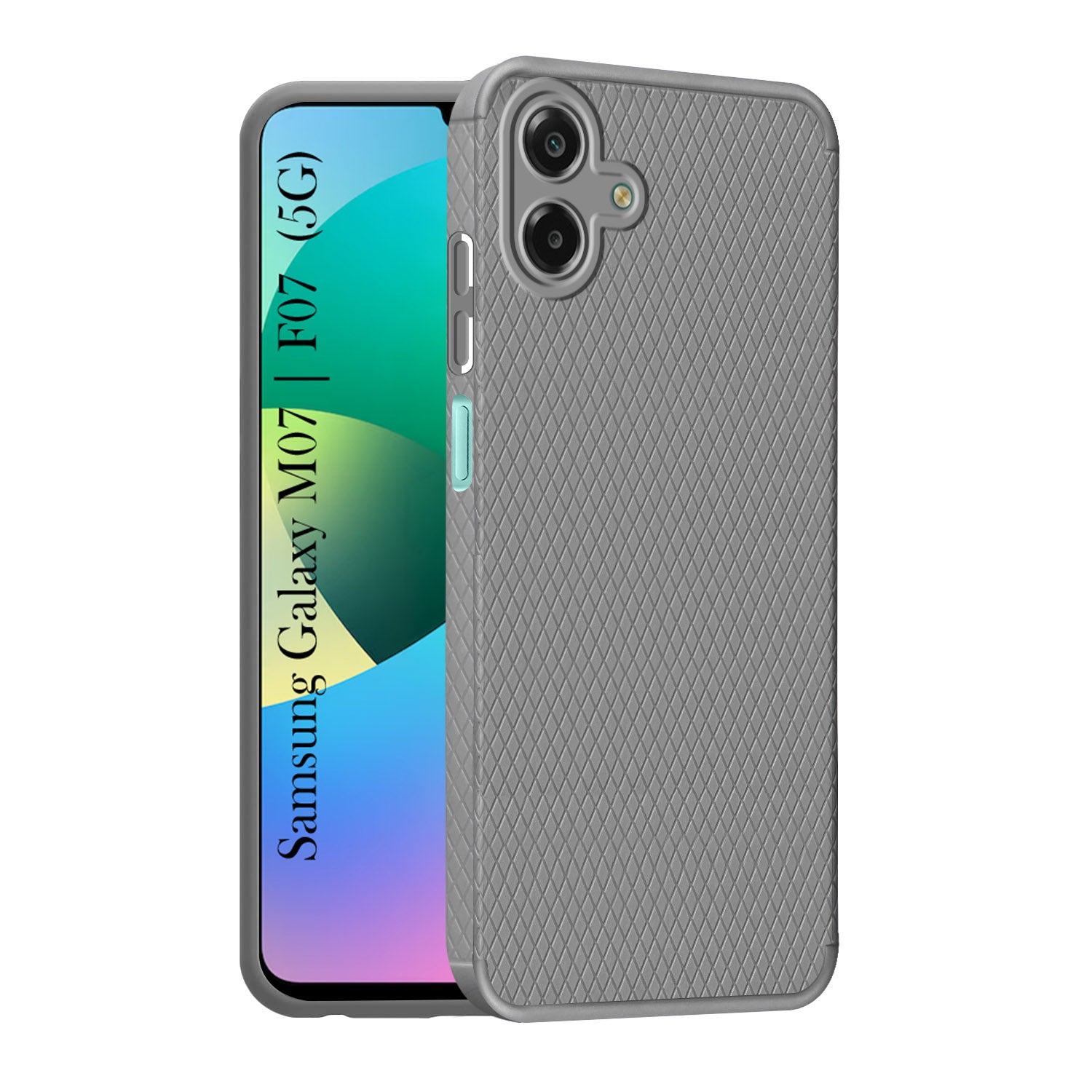 For Samsung Galaxy M07 | Samsung Galaxy F07 Back Cover Case Liquid Silicone (Camera Protection | Side Grip Texture | Soft and Flexible)