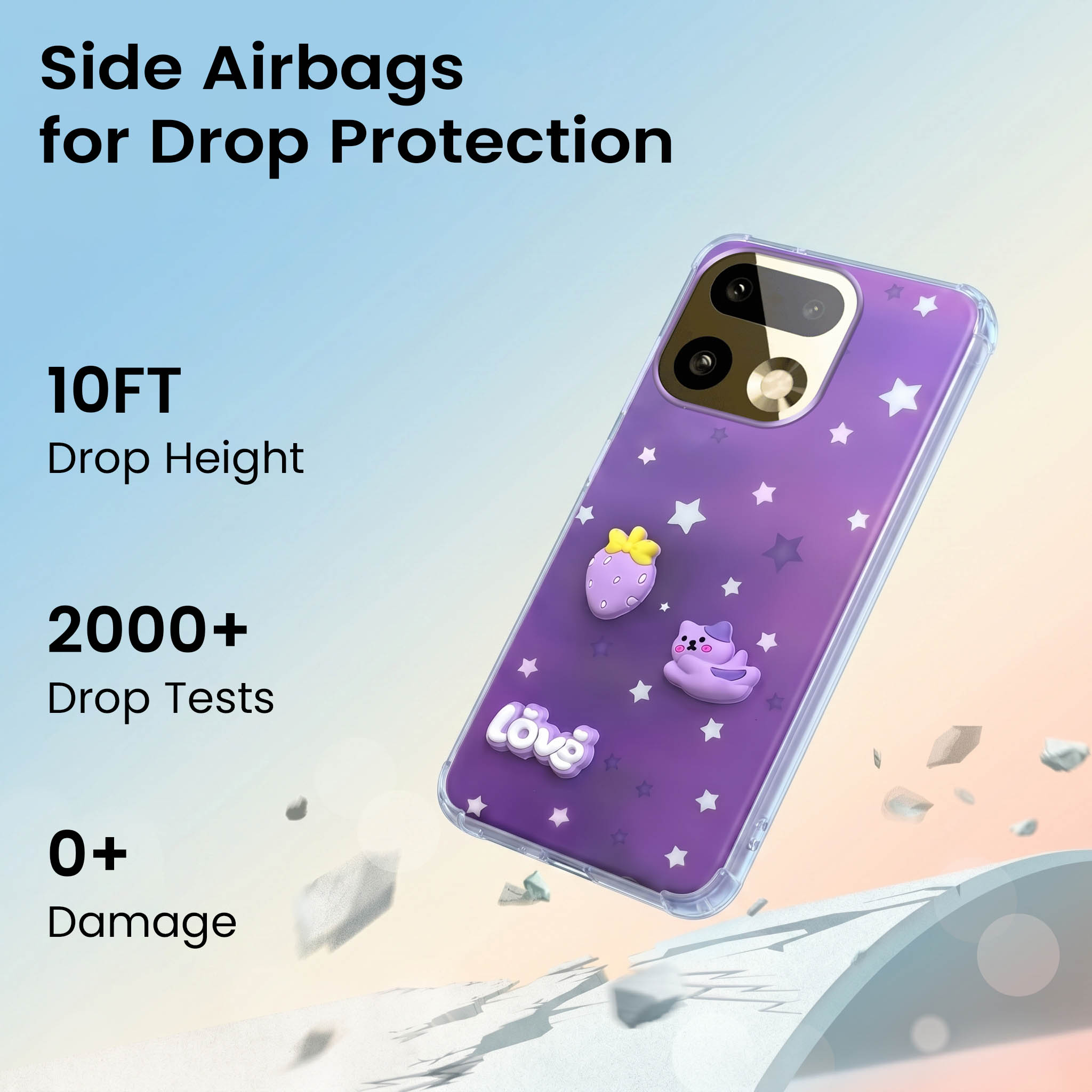 For Realme 16 Pro Plus 5G Back Cover Case (3D Cute Cartoons | Hard Back Side Soft | Matte Premium Finish | HD Printing)