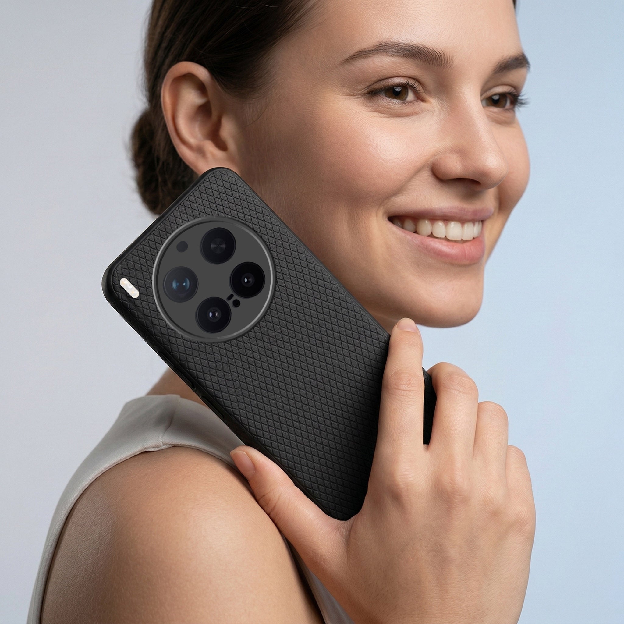 For Vivo X300 Pro Combo with Back Cover and 9H Tempered Glass (Liquid Silicone | Camera Protection | Oleophobic Coating Screen Glass)