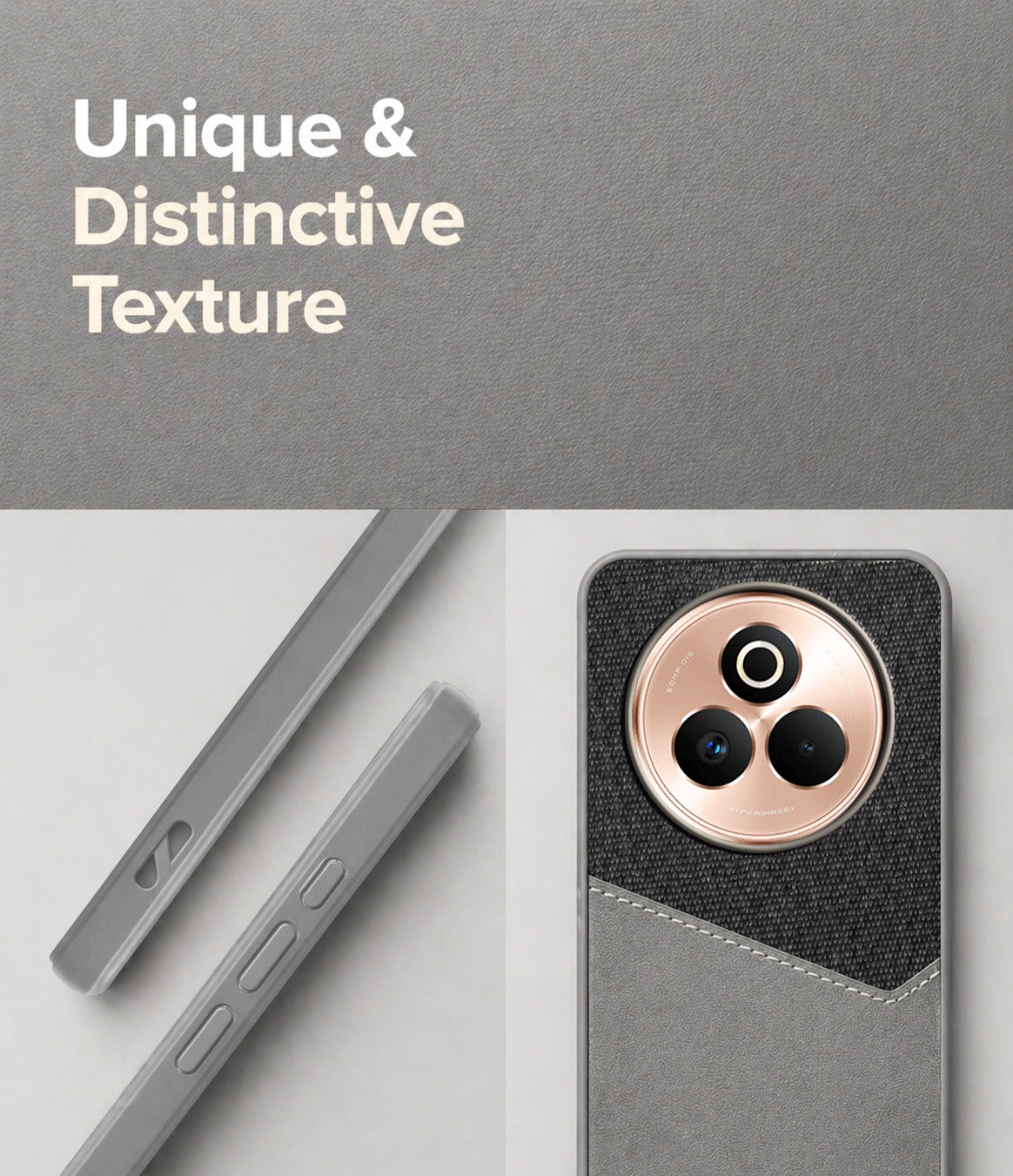 For Realme P3 Pro Back Cover Case (Dual PU Leather Stitch | Professional Minimalist | Soft and Flexible)