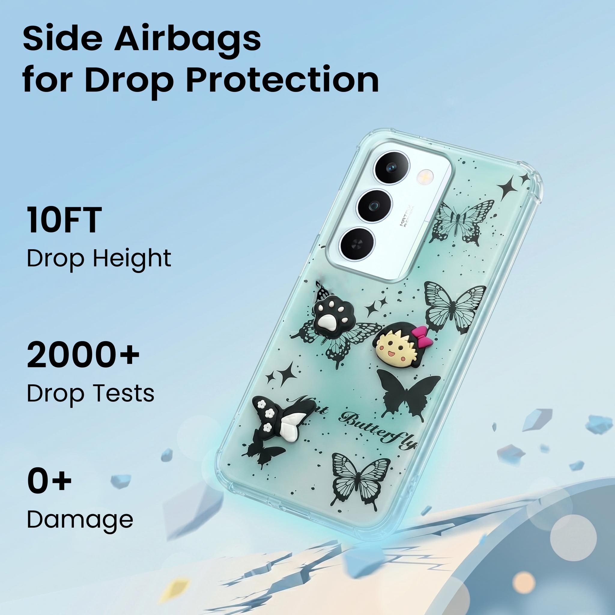 For Realme P4 Lite 5G | Realme Narzo 100 Lite 5G Back Cover Case (3D Cute Cartoons | Hard Back Side Soft | Matte Premium Finish | HD Printing)