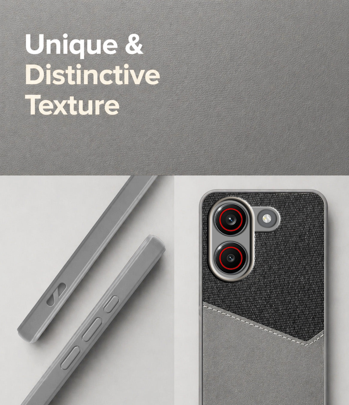 For Redmi Turbo 5 Back Cover Case (Dual PU Leather Stitch | Professional Minimalist | Soft and Flexible)