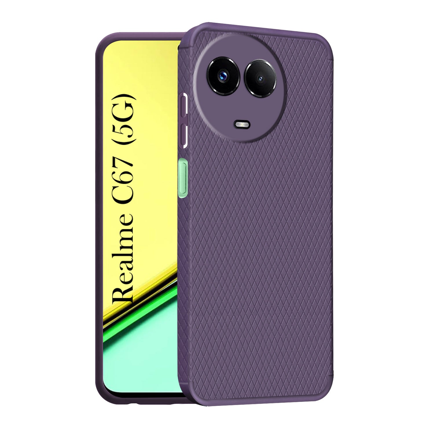 For Realme C67 Back Cover Case (Liquid Silicone | Side Grip | Camera Protection)