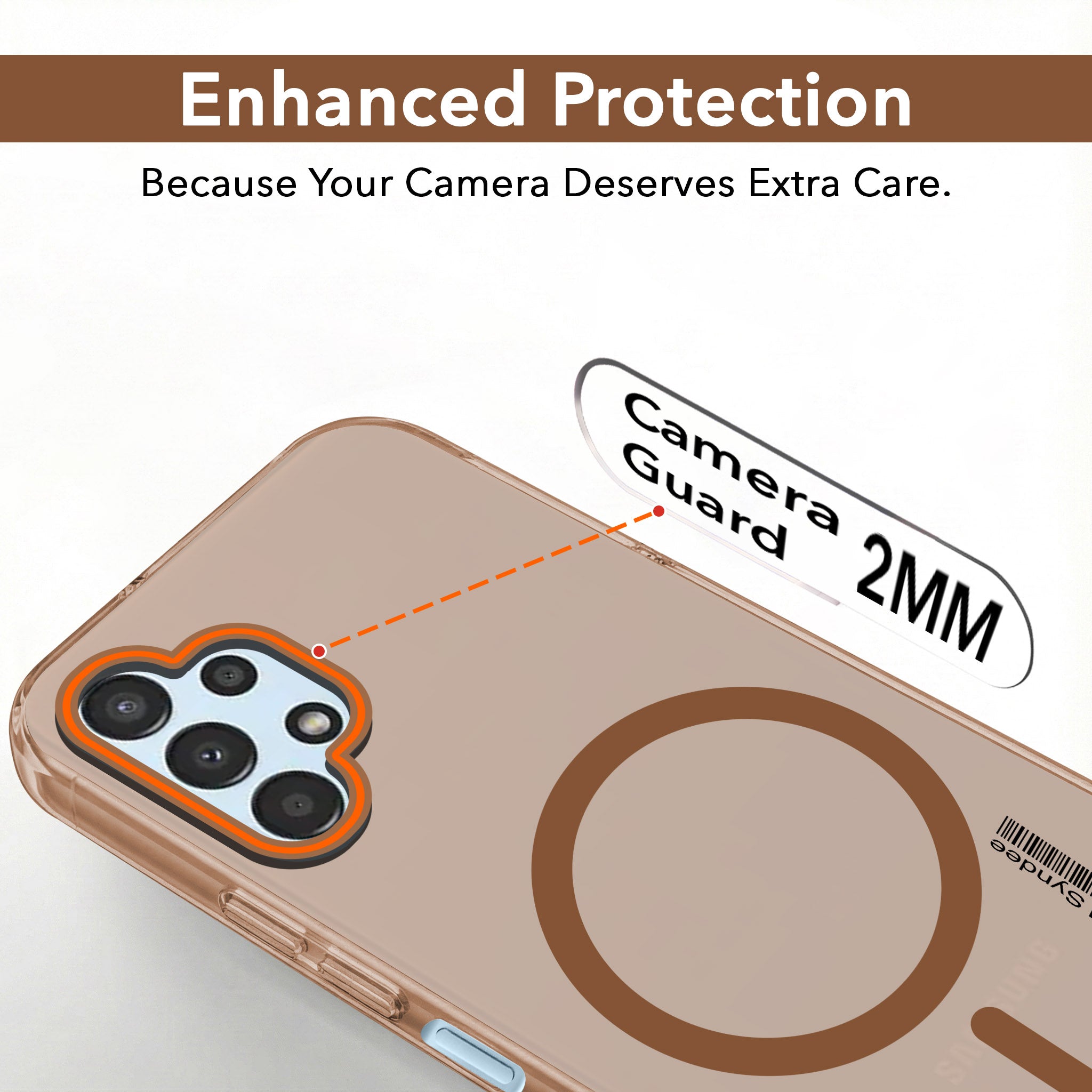 For Samsung Galaxy A13 4G Back Cover Case (Soft Touch | Camera Bump Protection | MagSafe Compatible | Matte Finish)