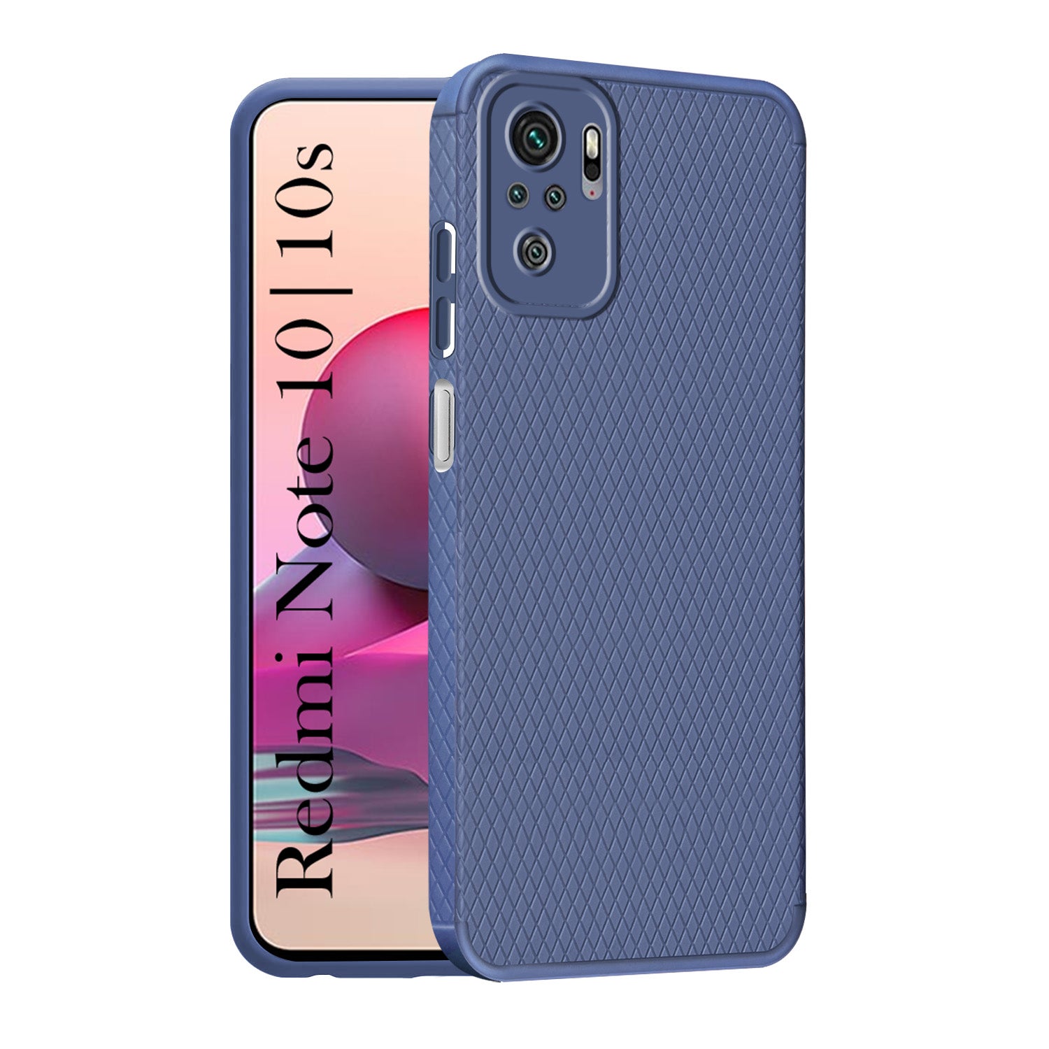 For Xiaomi Mi Redmi Note 10 | Note 10S Back Cover Case (Liquid Silicone | Side Grip | Camera Protection)