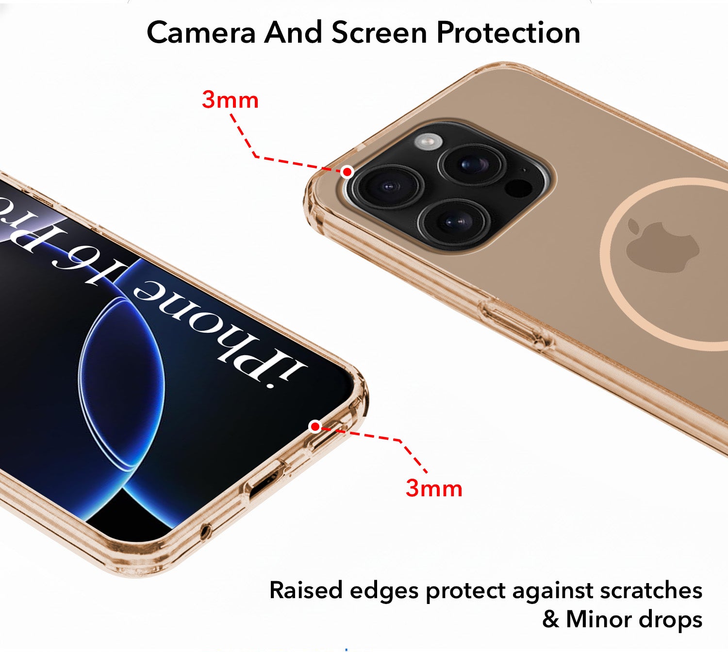 For Apple iPhone 16 Pro Back Cover Case Silicone (Slim Paper Thin | Camera Protection Bump | Minimalist Professional | Soft Flexible)