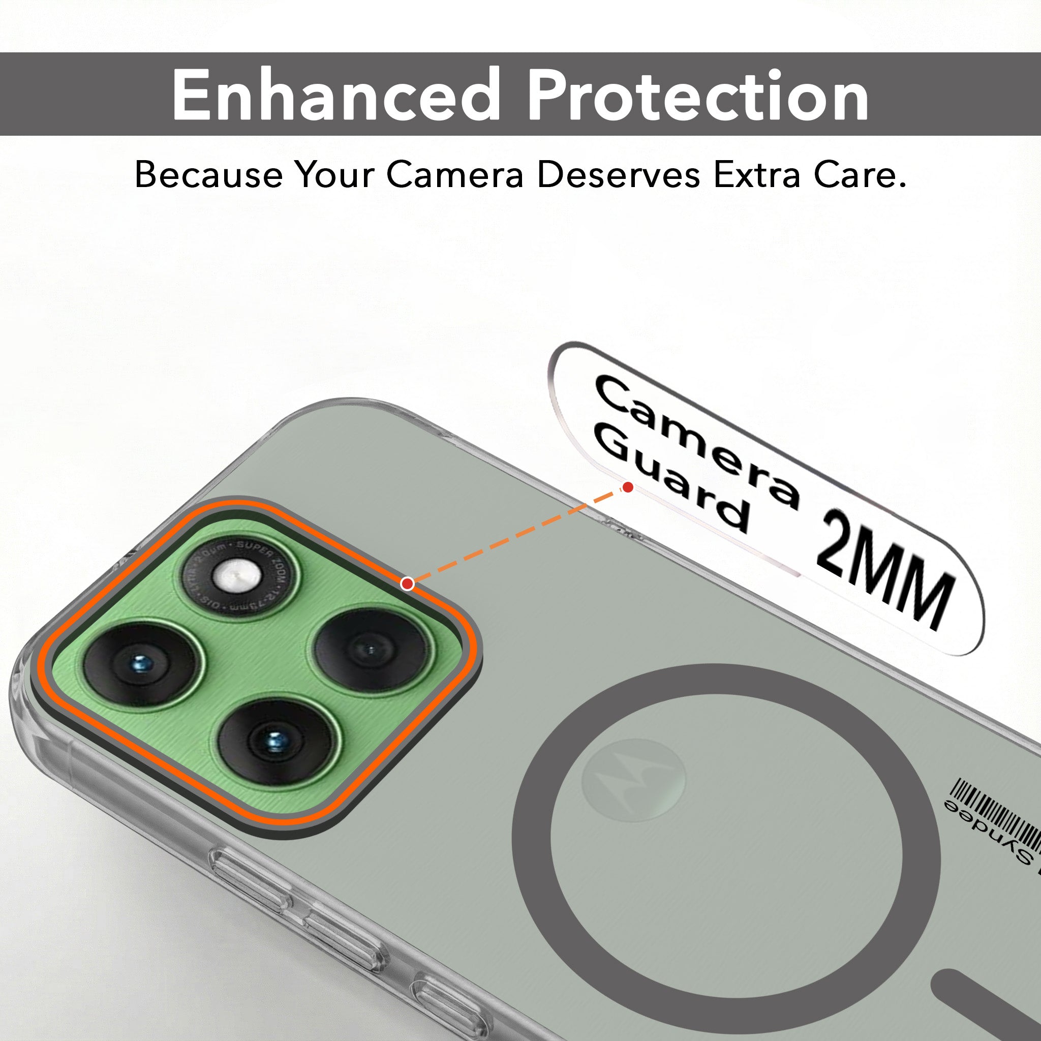 For Motorola Moto Edge 60 Back Cover Case (Soft Touch | Camera Bump Protection | MagSafe Compatible | Matte Finish)