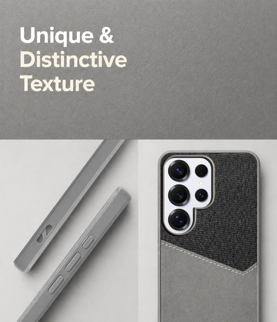 For Samsung Galaxy S25 Ultra Back Cover Case (Dual PU Leather Stitch | Professional Minimalist | Soft and Flexible)