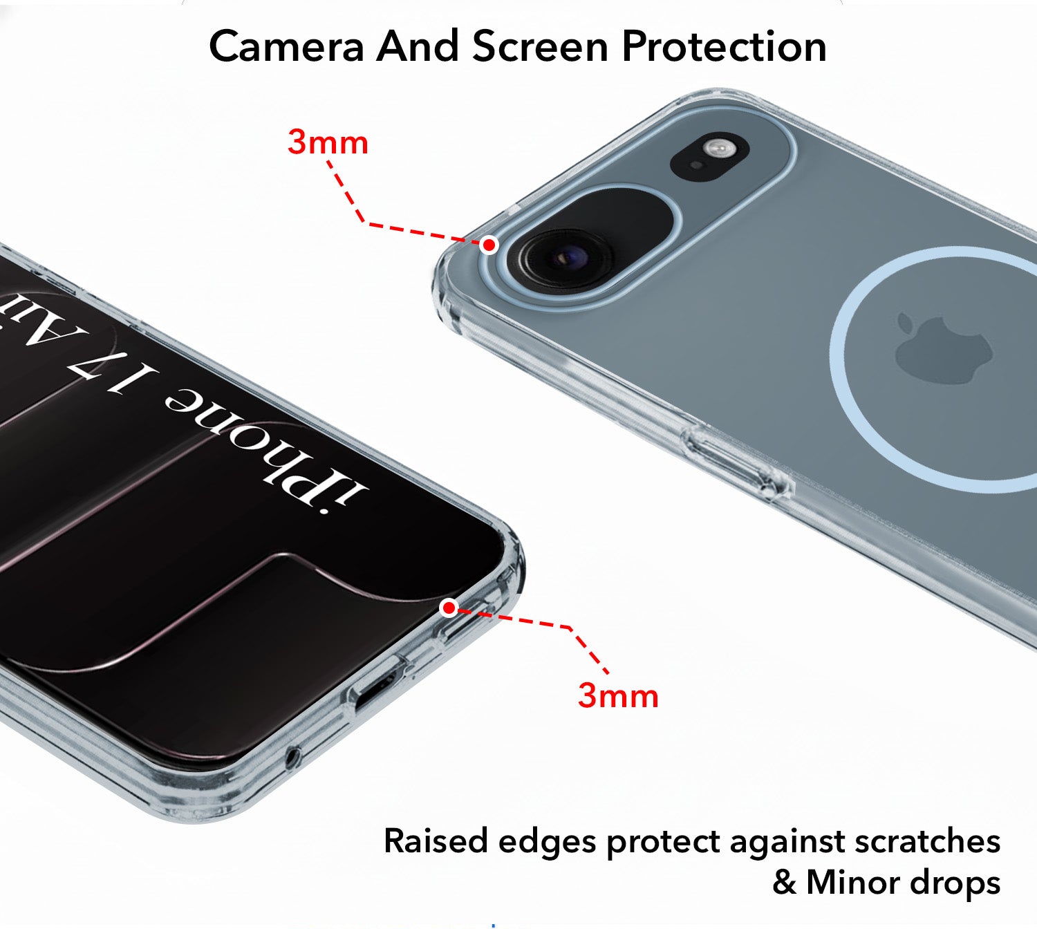 For Apple iPhone 17 Air Back Cover Case Silicone (Slim Paper Thin | Camera Protection Bump | Minimalist Professional | Soft Flexible)