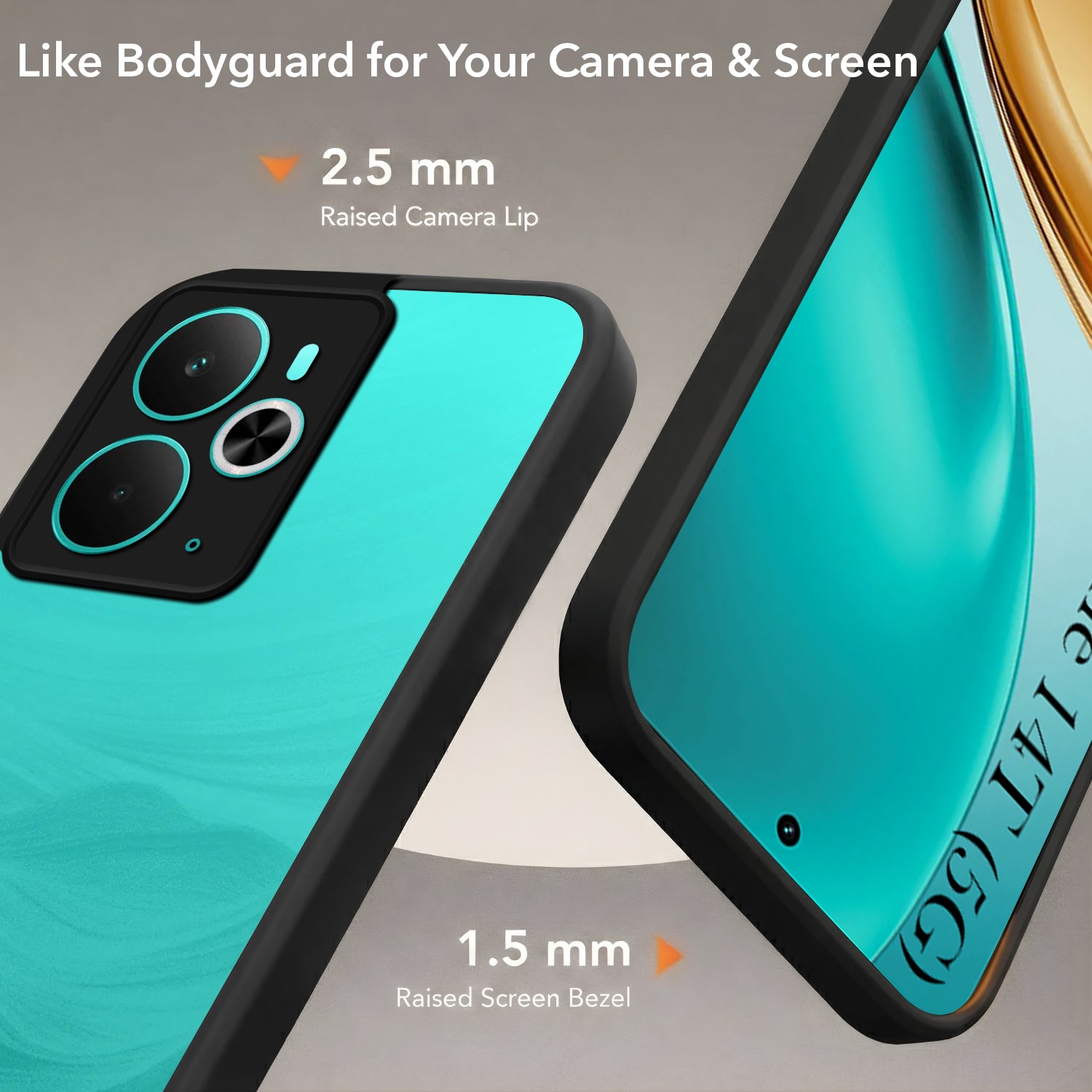 For Realme 14T Back Cover Case (Built-in Stand | Lifetime Anti Yellow | Kickstand Shockproof | Camera Protection | MagSafe Compatible)