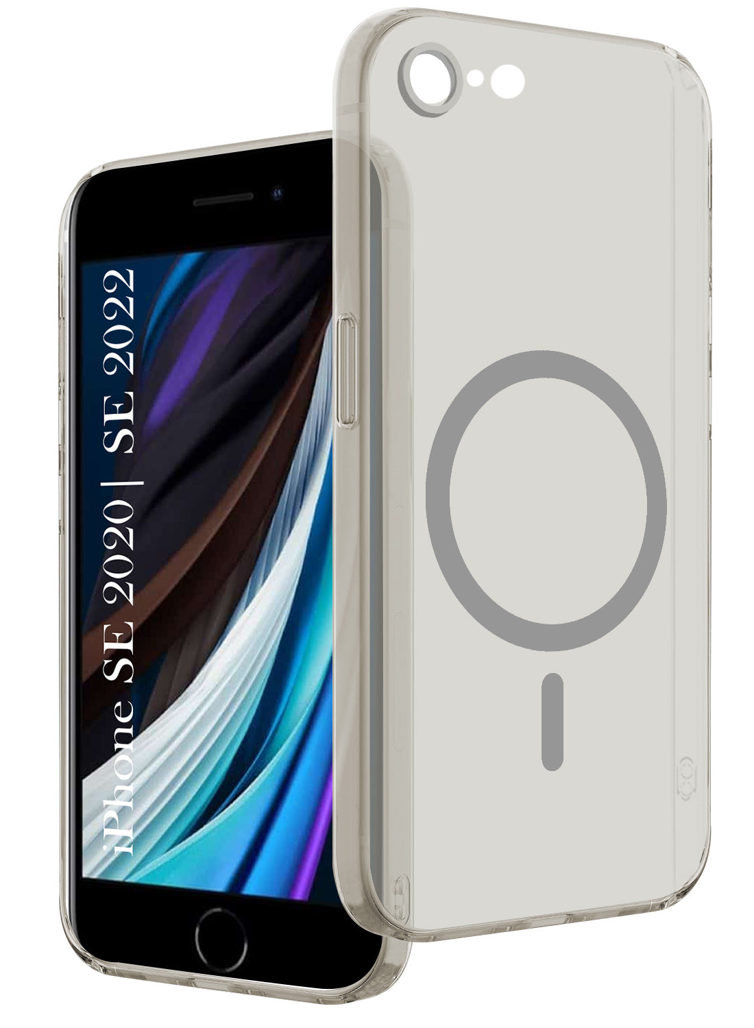 For iPhone SE 2020 | SE 2022 Back Cover Case (Frosted Matte Feel | MagSafe Compatible Wireless Charging | Polycarbonate Material)