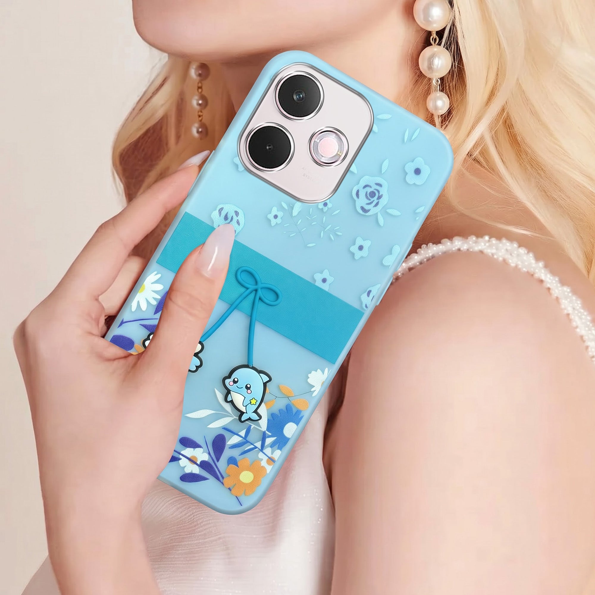 For Oppo A5 Pro Back Cover Case (3D Cute Cartoons | Hard Back Side Soft | Matte Premium Finish | HD Printing)
