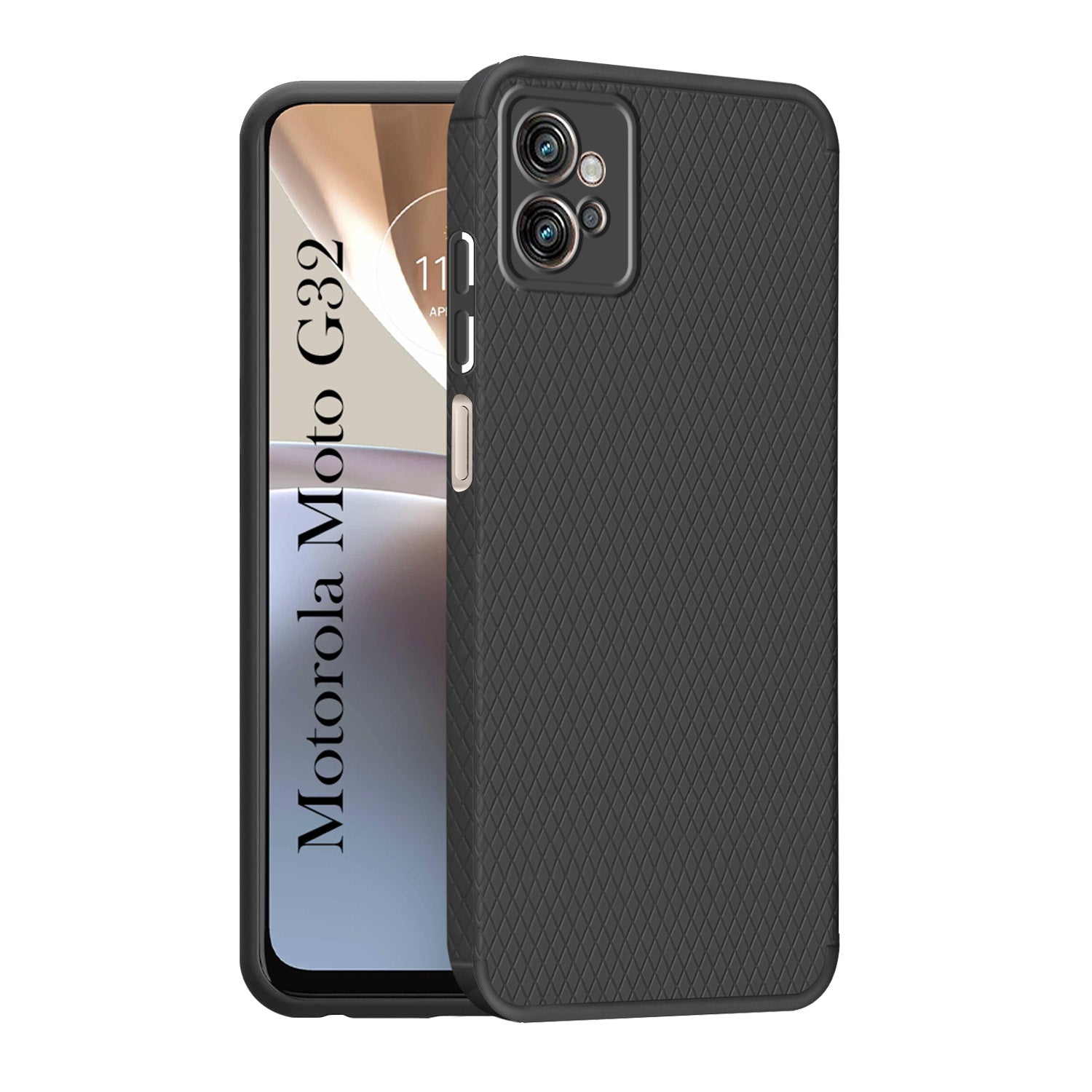 For Motorola Moto G32 Back Cover Case (Liquid Silicone | Side Grip | Camera Protection)