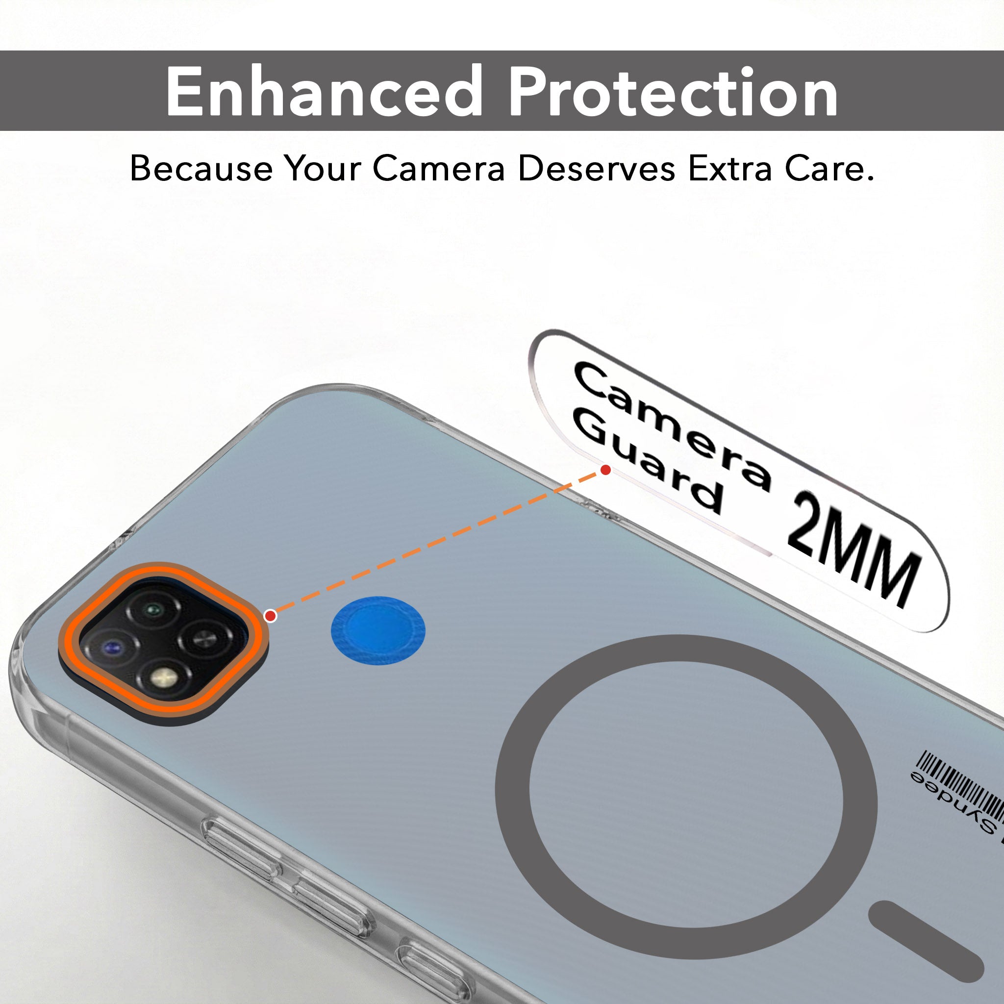 For Redmi 9C Back Cover Case (Soft Touch | Camera Bump Protection | MagSafe Compatible | Matte Finish)