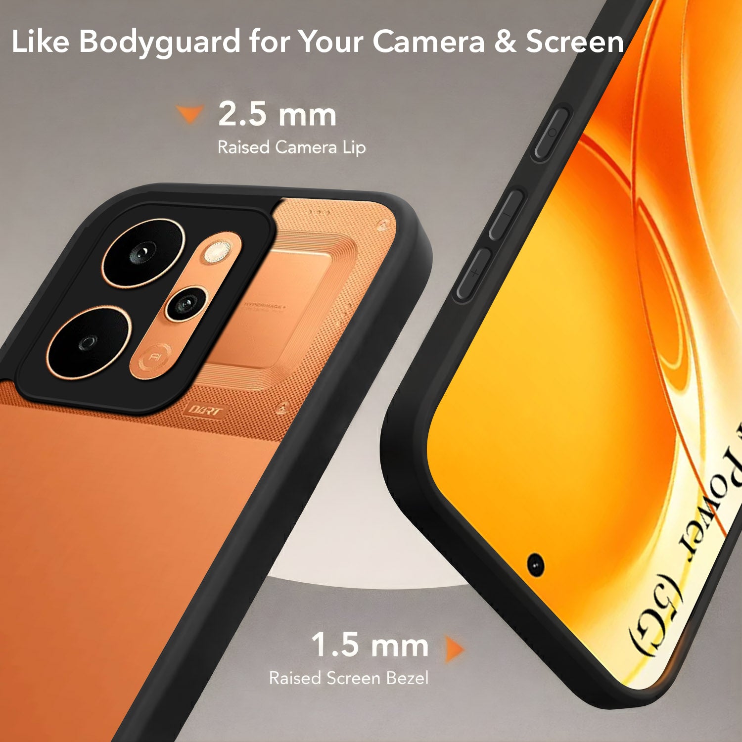 For Realme P4 Power 5G | Realme Narzo Power Back Cover Case (Built-in Stand | Lifetime Anti Yellow | Kickstand Shockproof | Camera Protection | MagSafe Compatible)