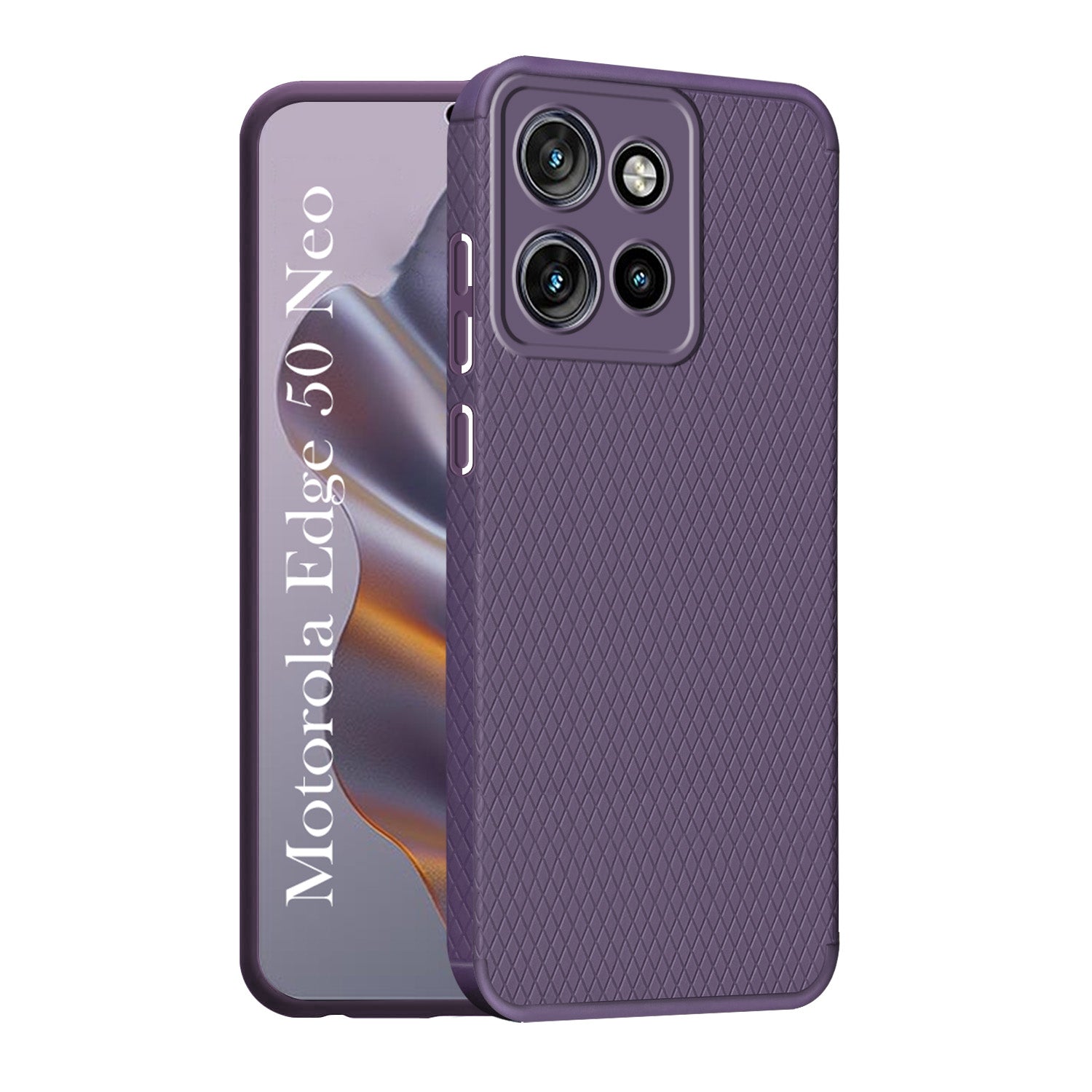 For Motorola Moto Edge 50 Neo Back Cover Case (Liquid Silicone | Side Grip | Camera Protection)
