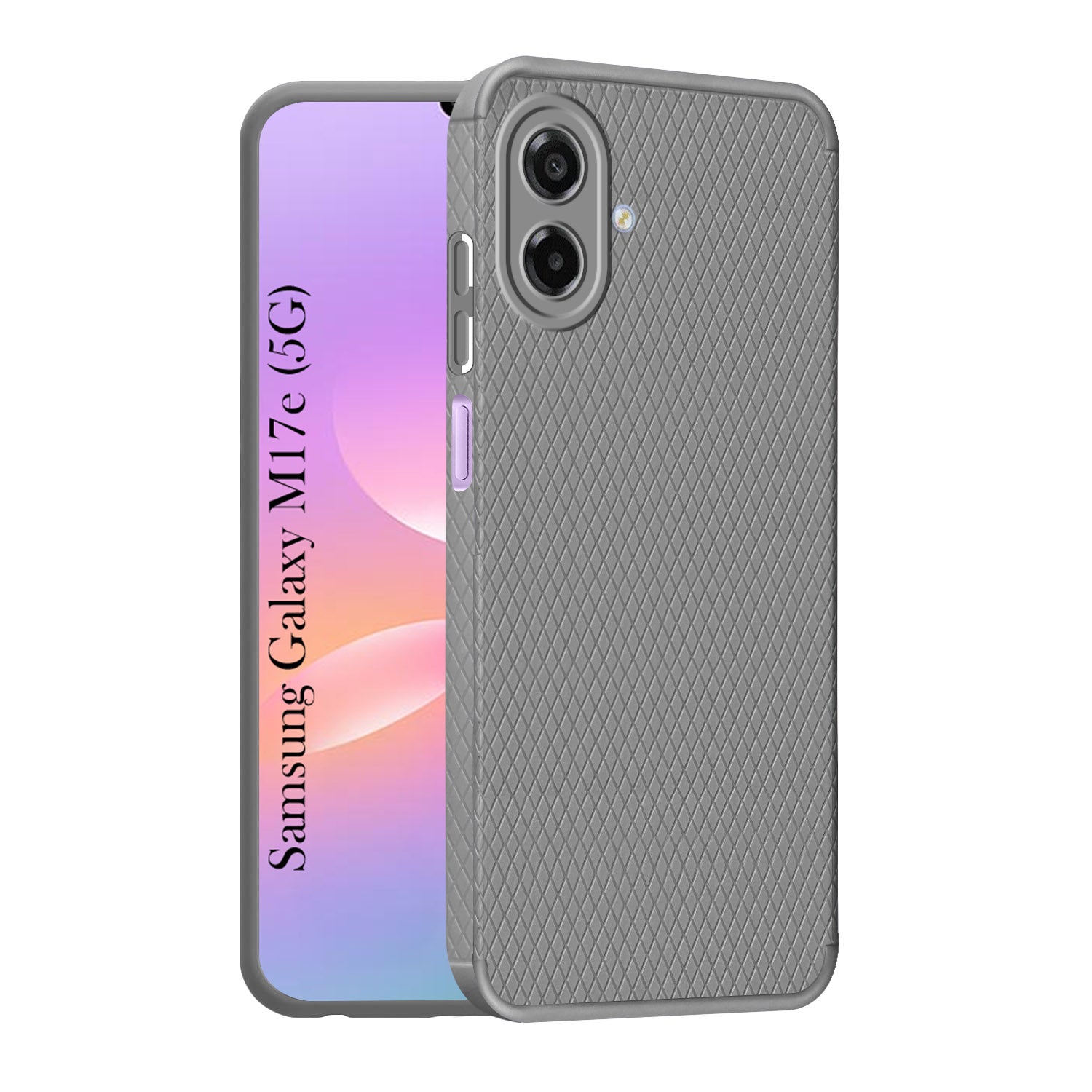 For Samsung Galaxy M17e Back Cover Case Liquid Silicone (Camera Protection | Side Grip Texture | Soft and Flexible)