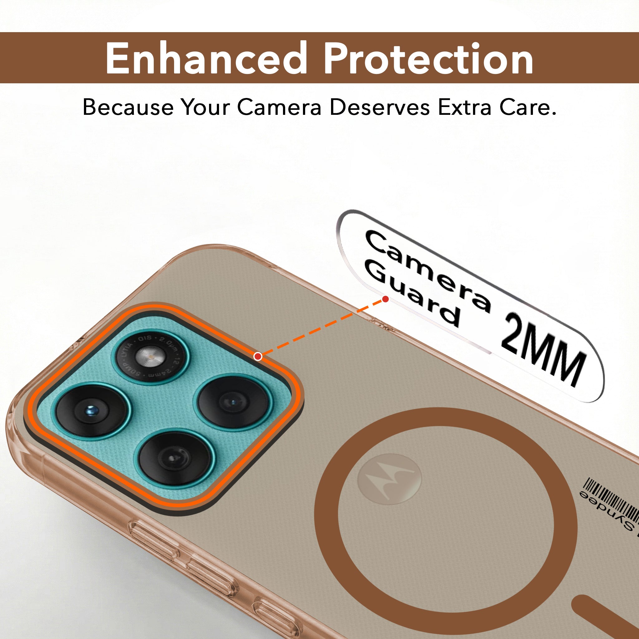 For Motorola Moto Edge 60 Fusion Back Cover Case (Soft Touch | Camera Bump Protection | MagSafe Compatible | Matte Finish)