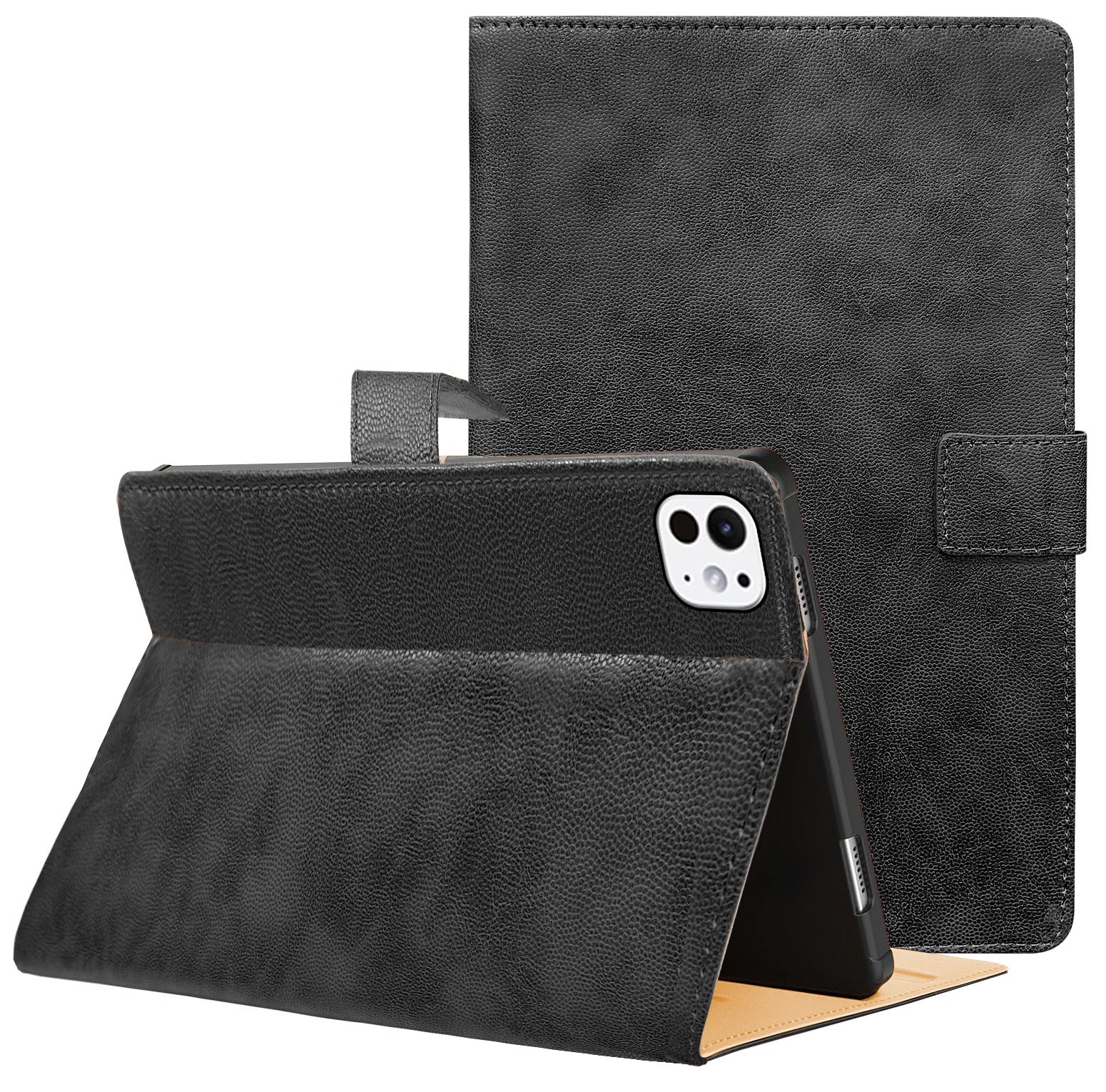 For Apple iPad Pro 11 Inch (2024) Flip Cover Folio Cover A2836/A2837/A3006/iPad16,3/6,4 (PU Leather | Multi-Angle Smart Stand | Card Storage Slots | Silicone Back Pouch)