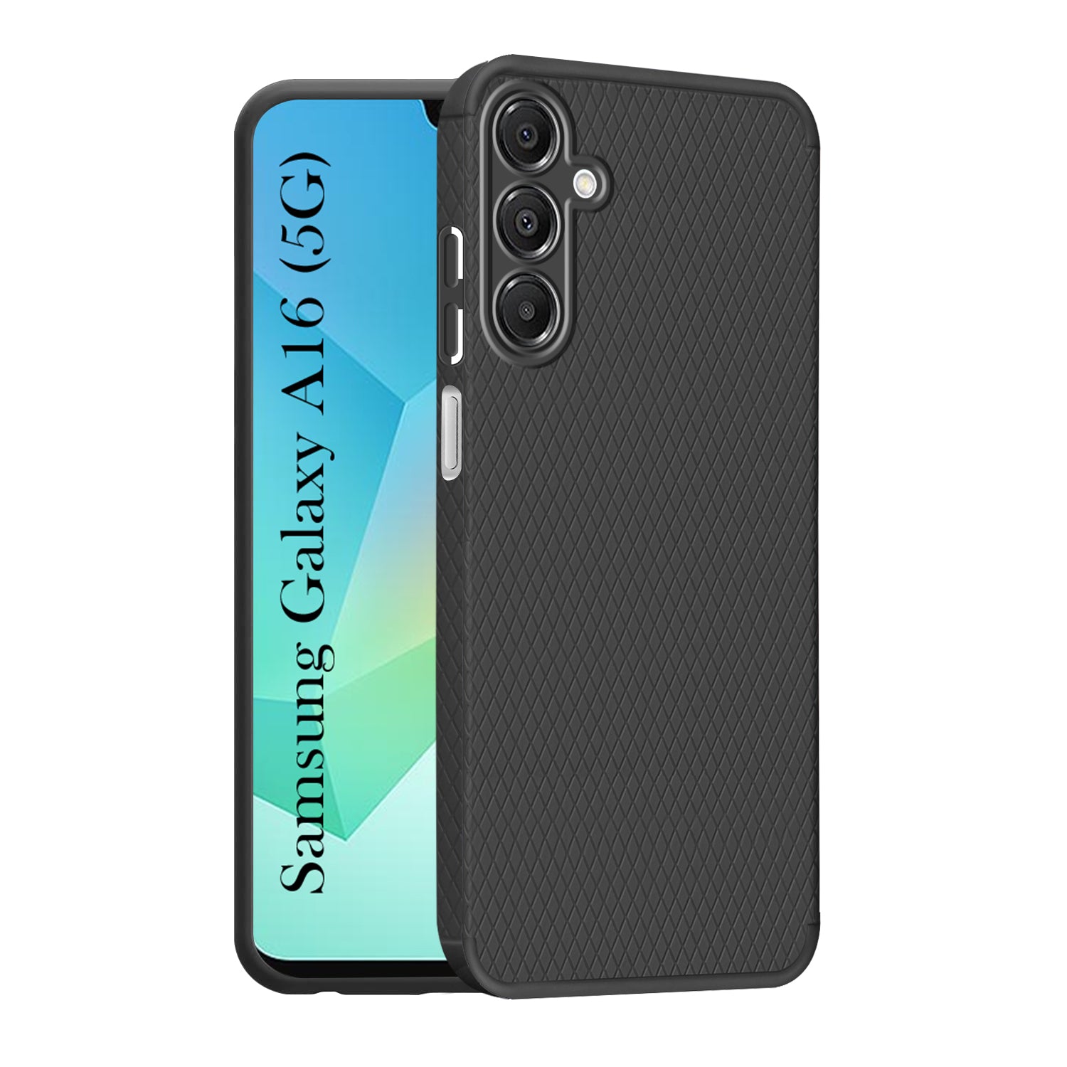 For Samsung Galaxy A16 5G Back Cover Case  (Liquid Silicone | Side Grip | Camera Protection)