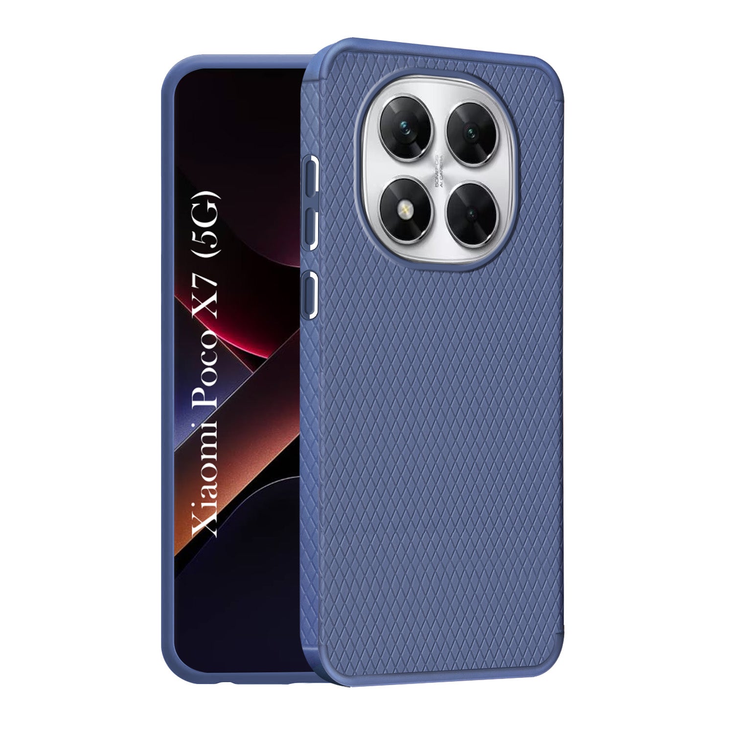 For Xiaomi Poco X7  Back Cover Case (Liquid Silicone | Side Grip | Camera Protection)