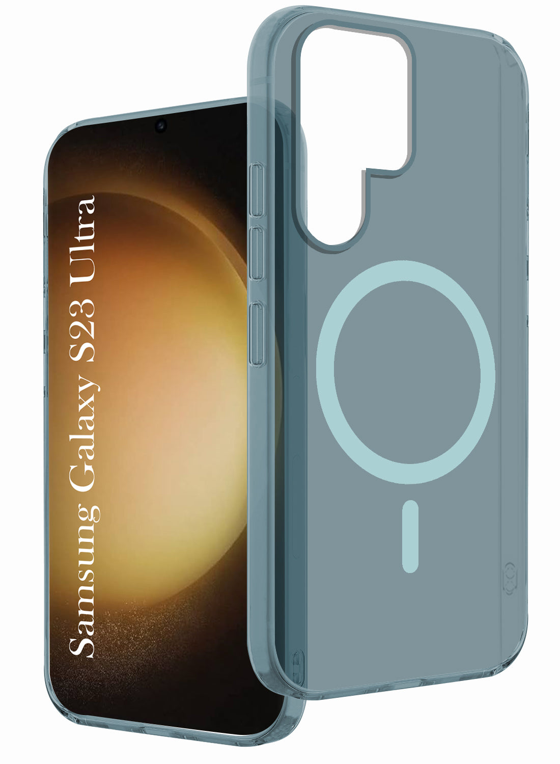 For Samsung Galaxy S23 Ultra Back Cover Case (Frosted Matte Feel | MagSafe Compatible Wireless Charging | Polycarbonate Material)