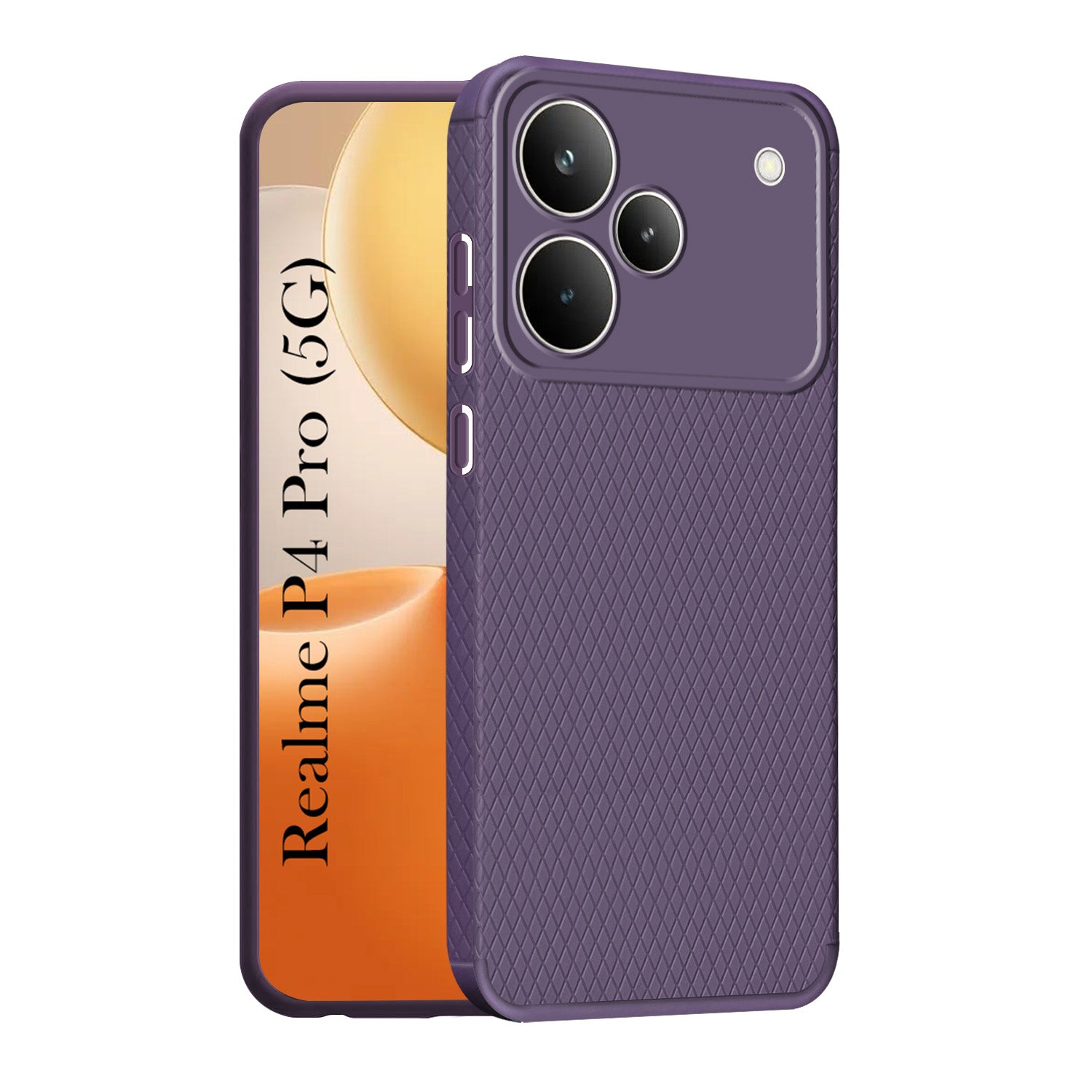 For Realme P4 Pro Back Cover Case Liquid Silicone (Camera Protection | Side Grip Texture | Soft and Flexible)