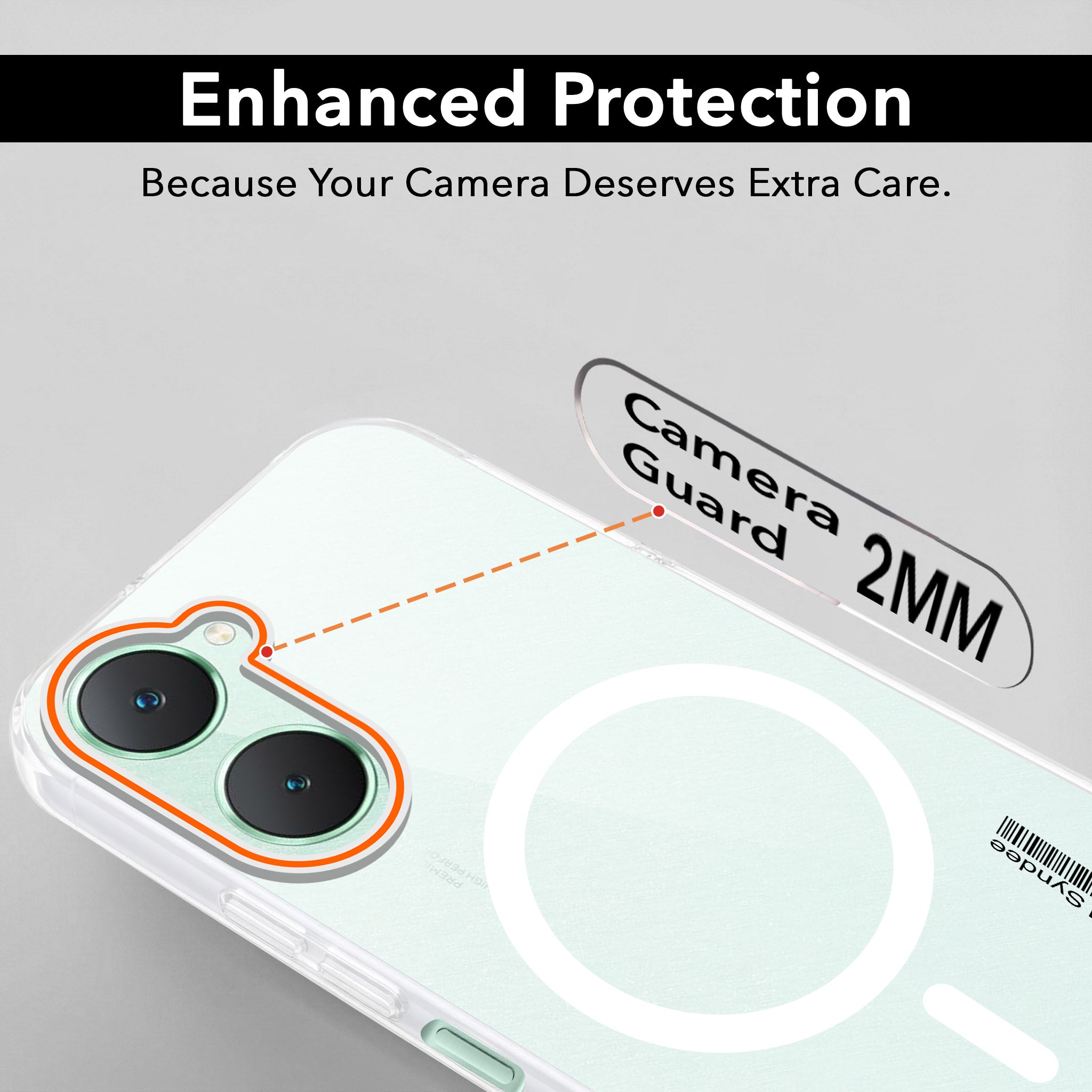 For Vivo Y18 | Y18e | Y03 | Y18i | Y18t Back Cover Case (Soft Touch | Camera Bump Protection | MagSafe Compatible | Matte Finish)