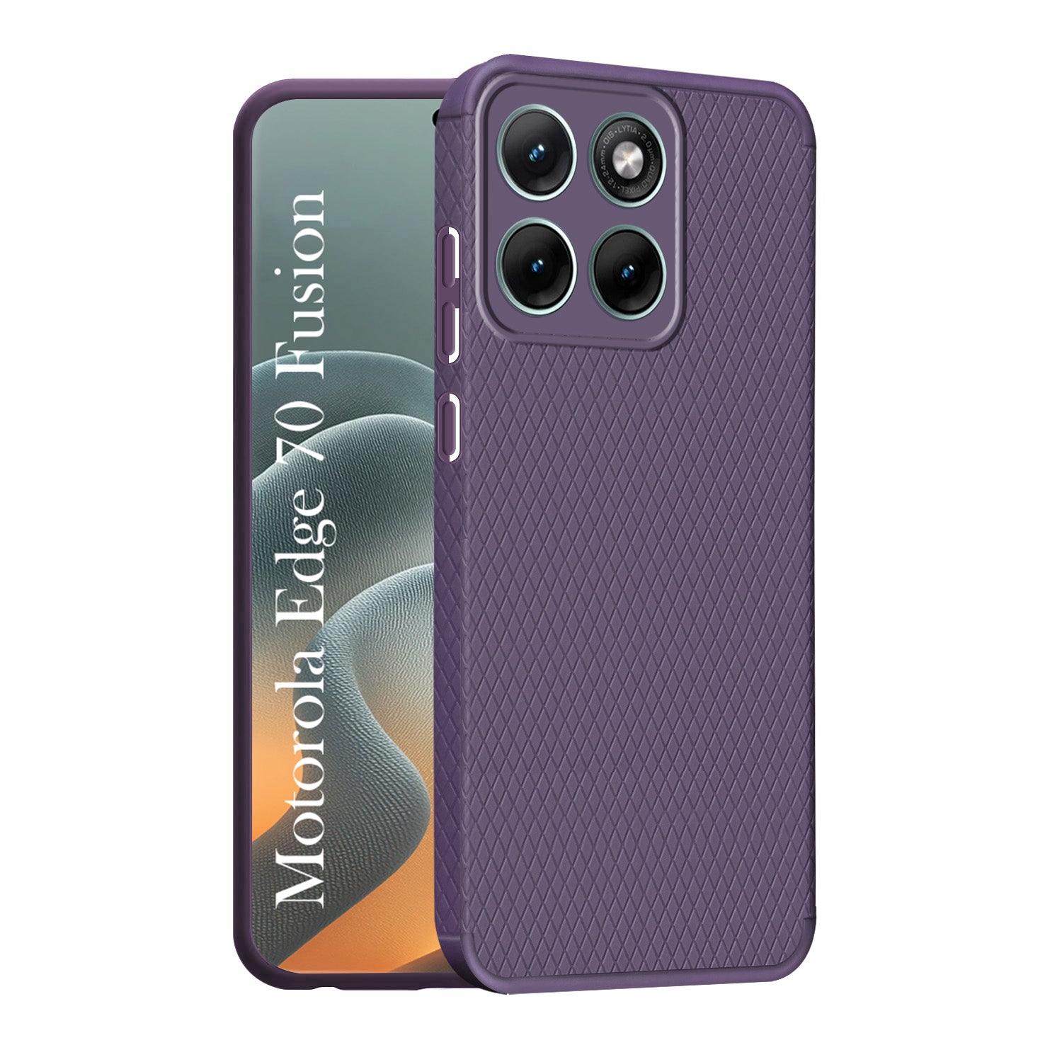 For Motorola Moto Edge 70 Fusion Back Cover Case Liquid Silicone (Camera Protection | Side Grip Texture | Soft and Flexible)