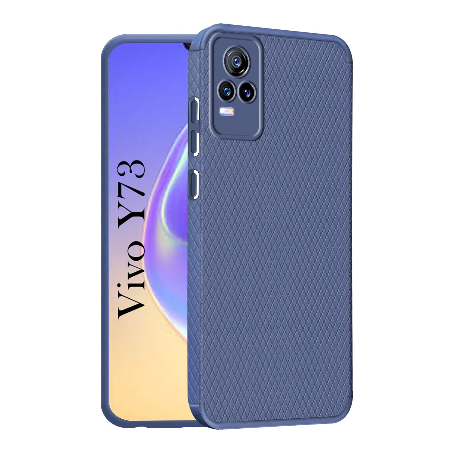 For Vivo Y73 Back Cover Case (Liquid Silicone | Side Grip | Camera Protection)